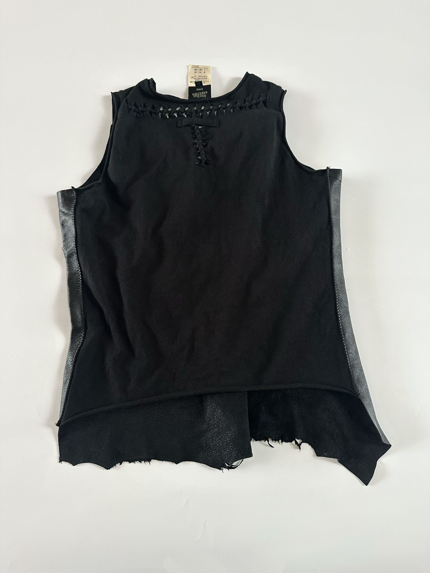 Jean Paul Gaultier 2001 Braided Leather Vest — front