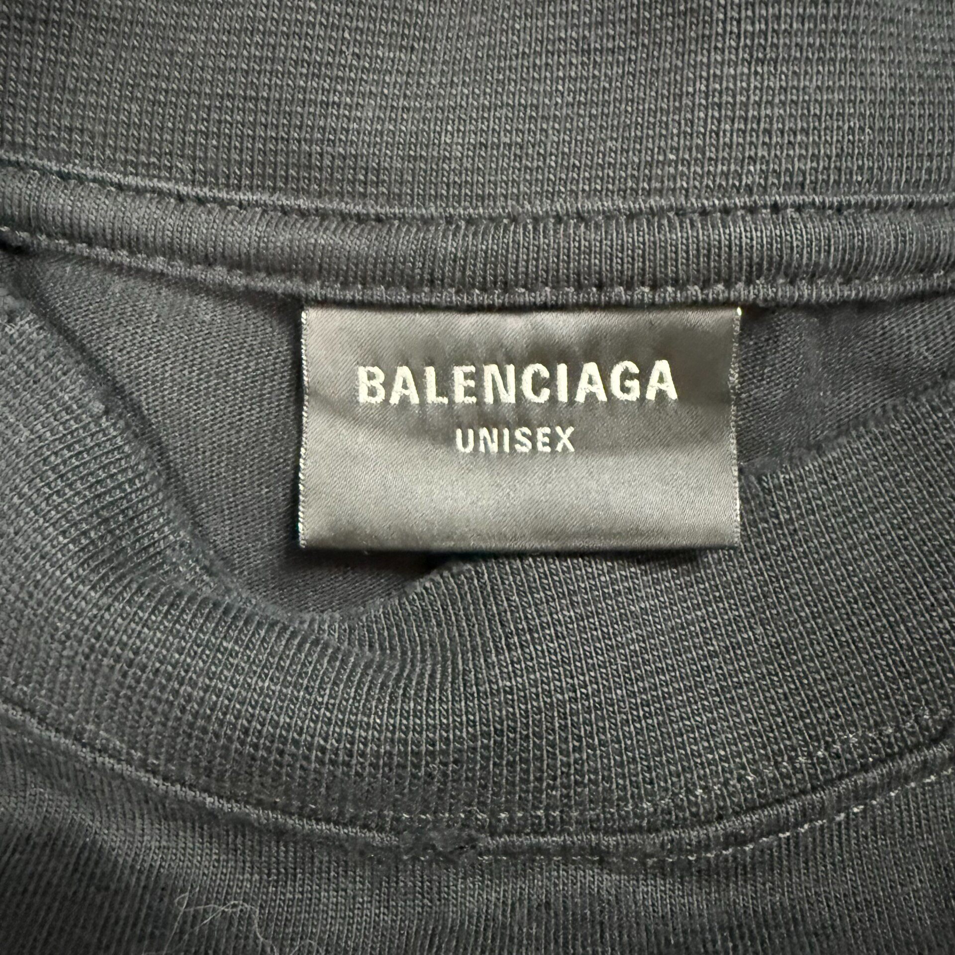 Balenciaga 24ss Distressed Short Sleeve Tee — front