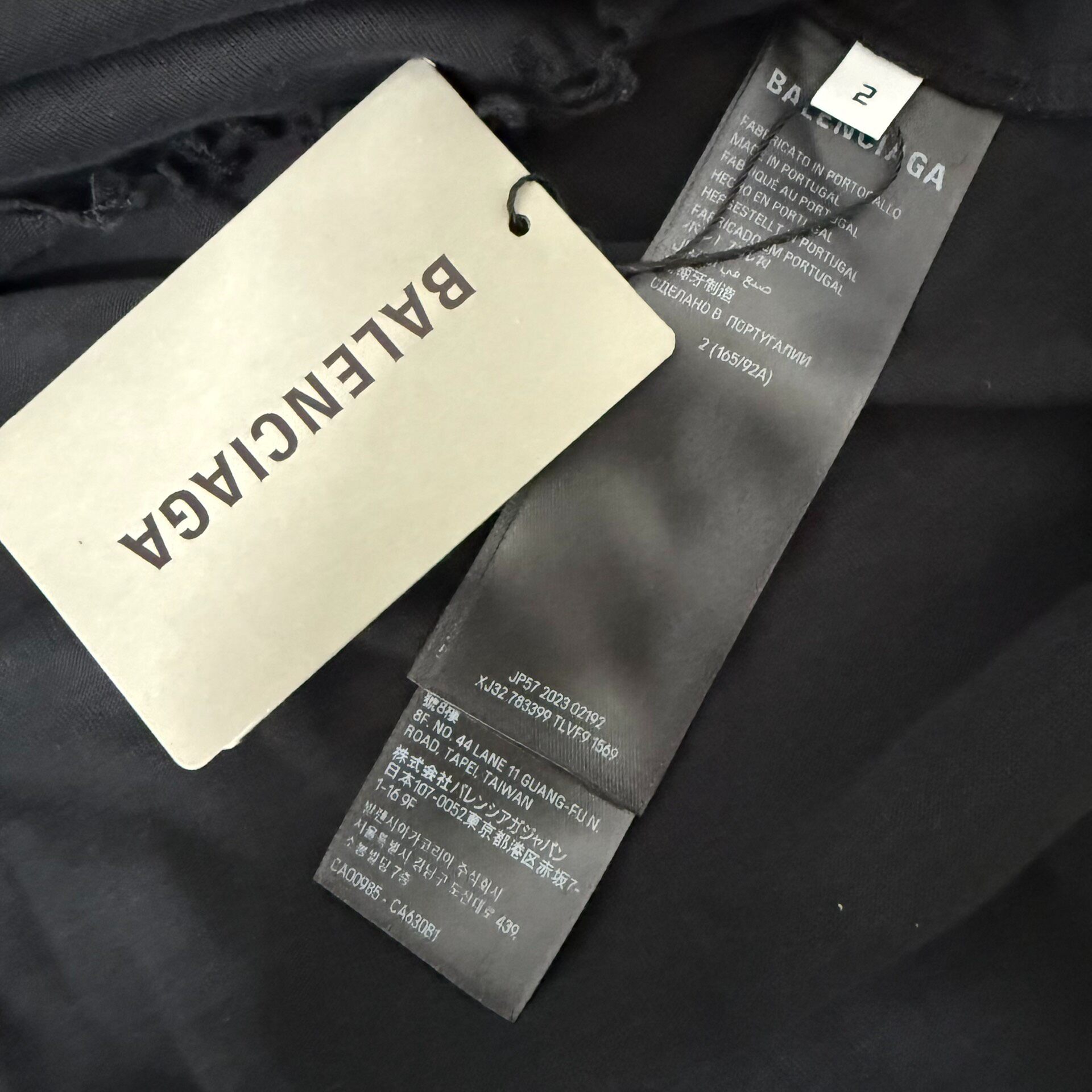 Balenciaga 24ss Distressed Short Sleeve Tee — back
