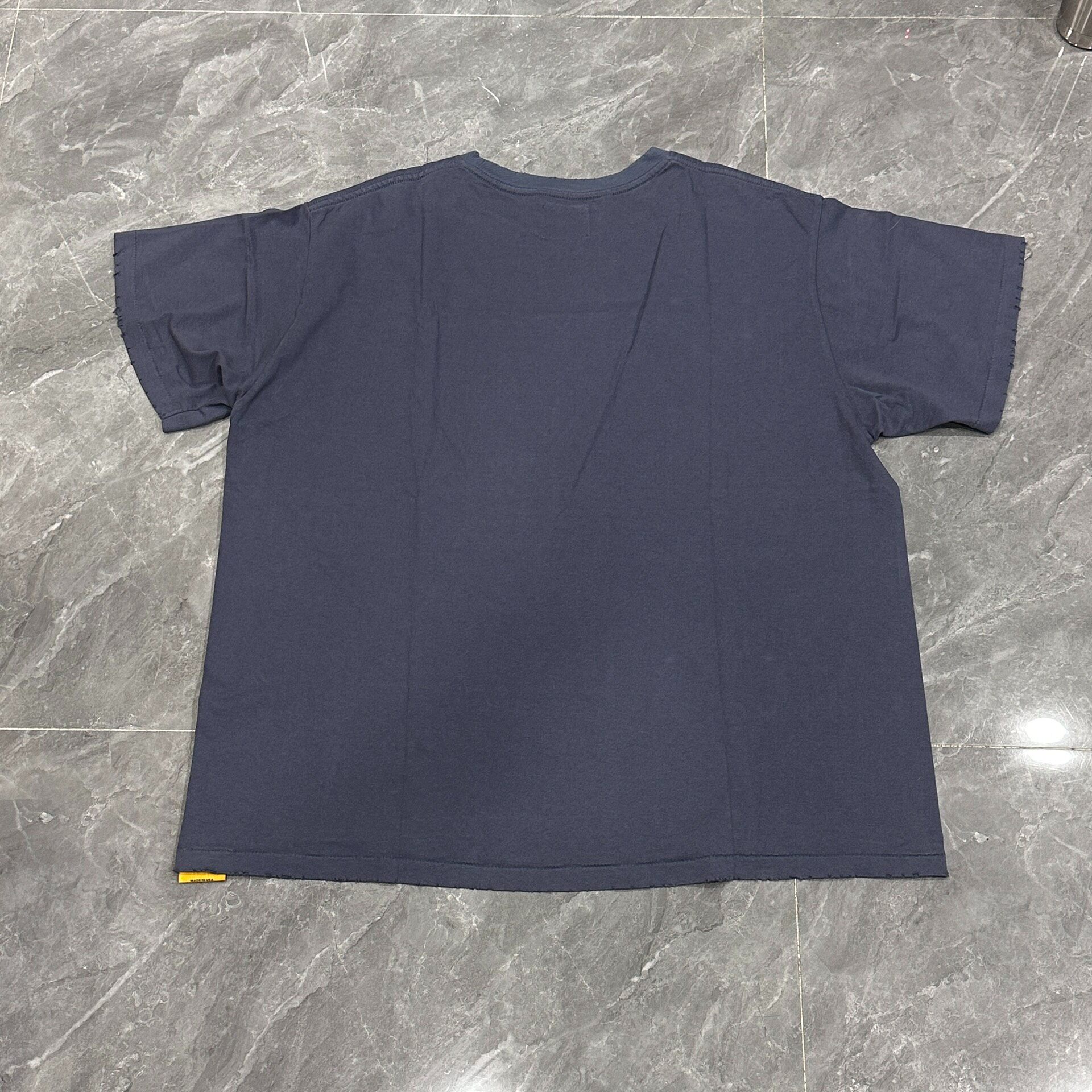 Gallery Dept Dark Blue Splatter T-Shirt — front