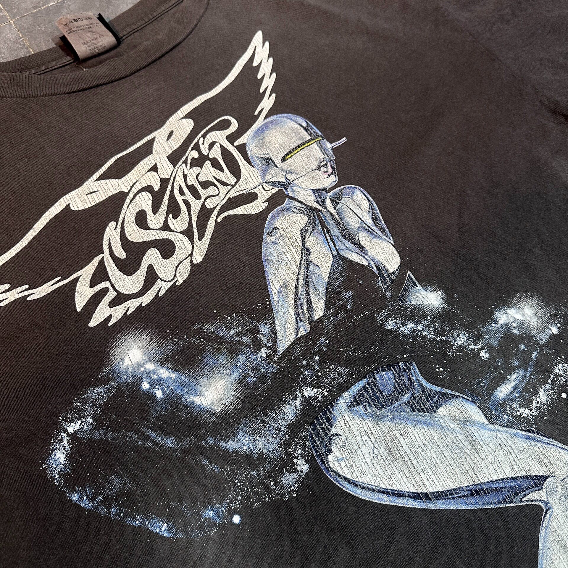Saint Michael Sorayama Robotic Girl Tee — detail