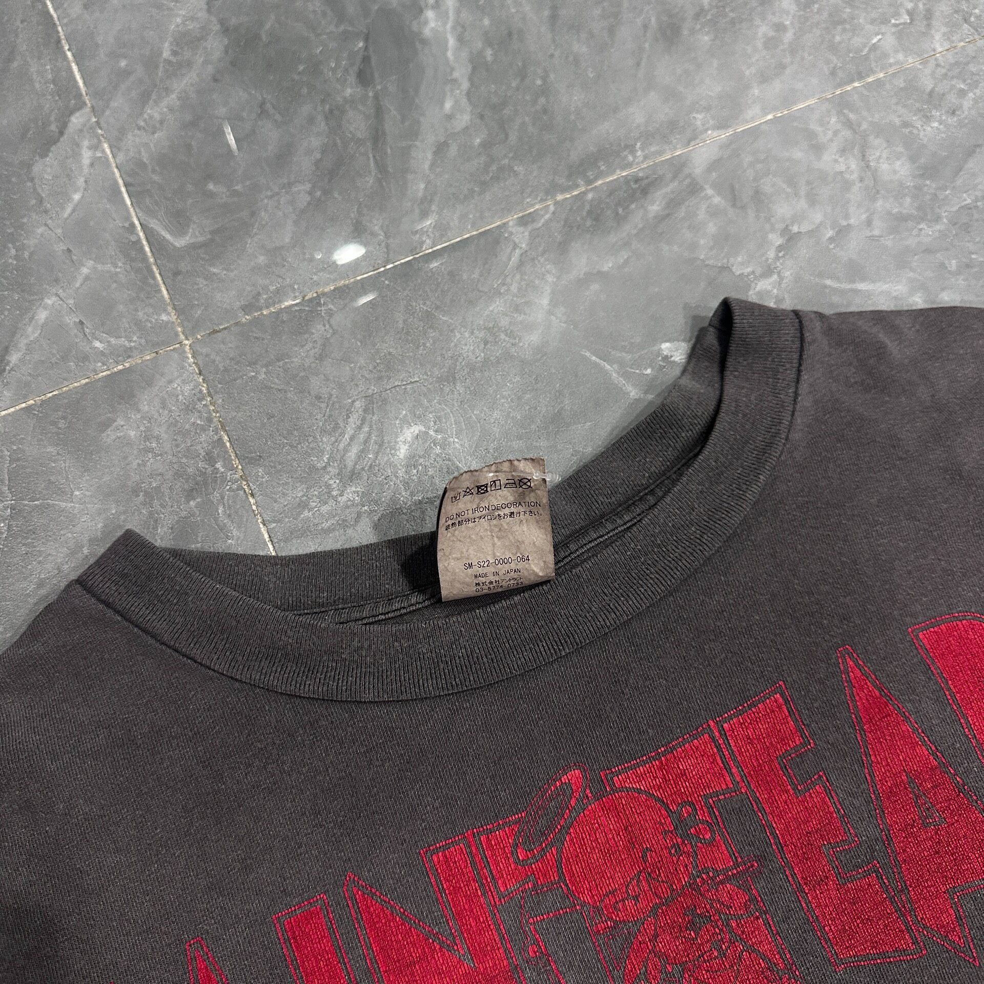 Saint Michael Denim Tears Graphic Tee — back