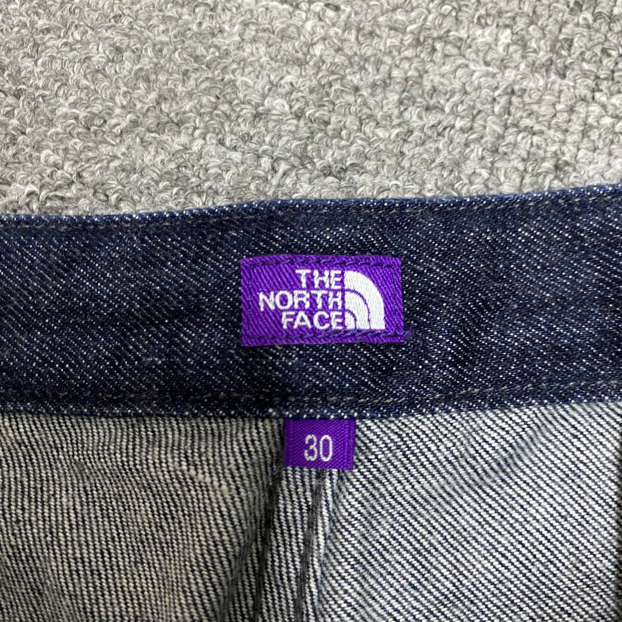 North Face Purple Label Loose Denim Jeans — label