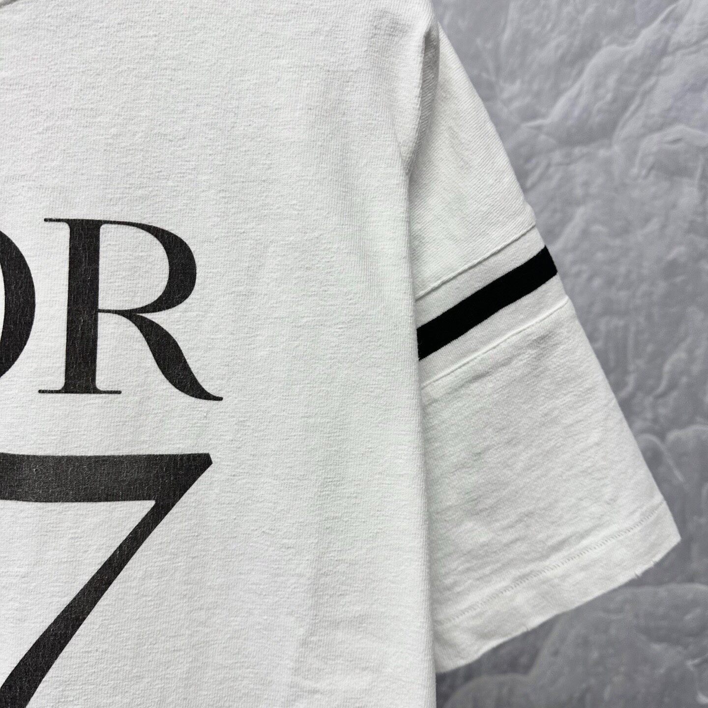 Dior SS24 47 Stripe Short Sleeve T-Shirt — detail
