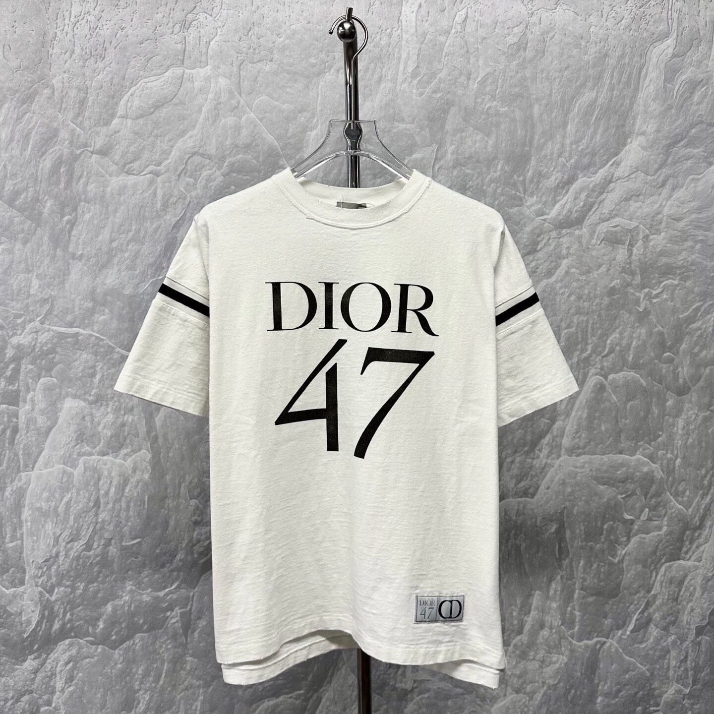 Dior SS24 47 Stripe Short Sleeve T-Shirt