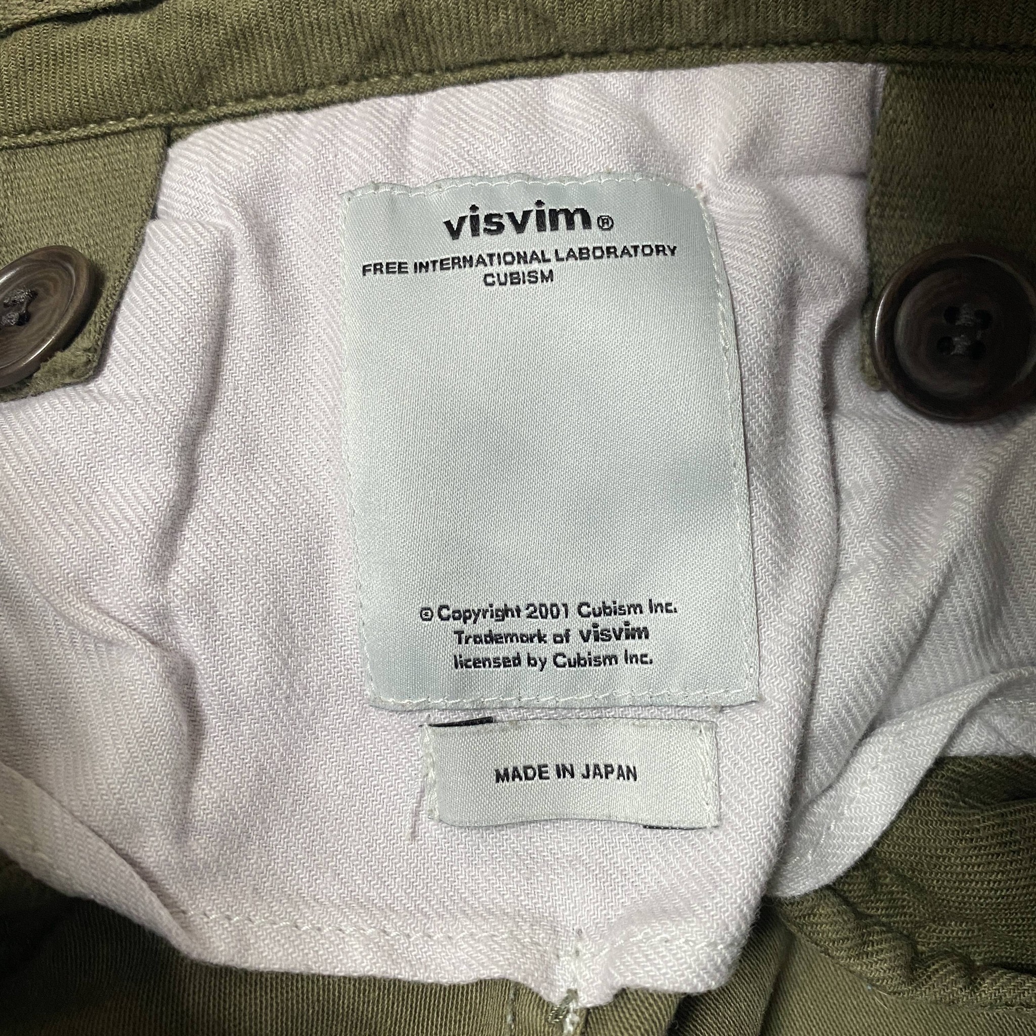 VISVIM Eiger Washed Cargo Shorts — back