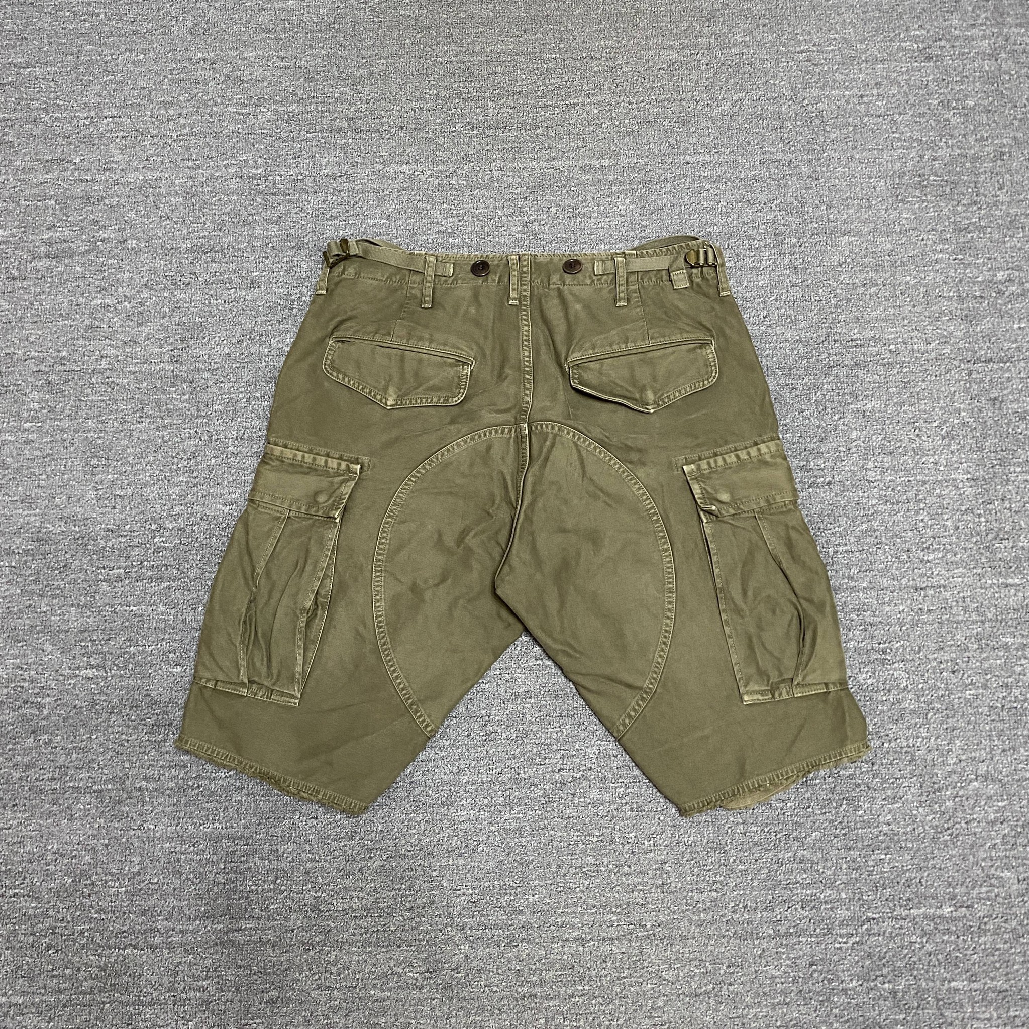 VISVIM Eiger Washed Cargo Shorts — front