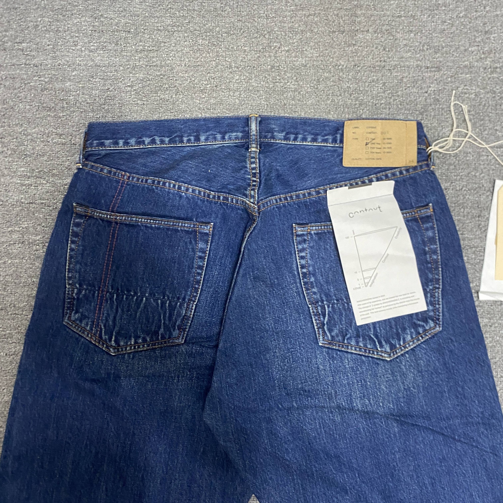 ANACHRONORM Baggy Washed Denim Jeans — back