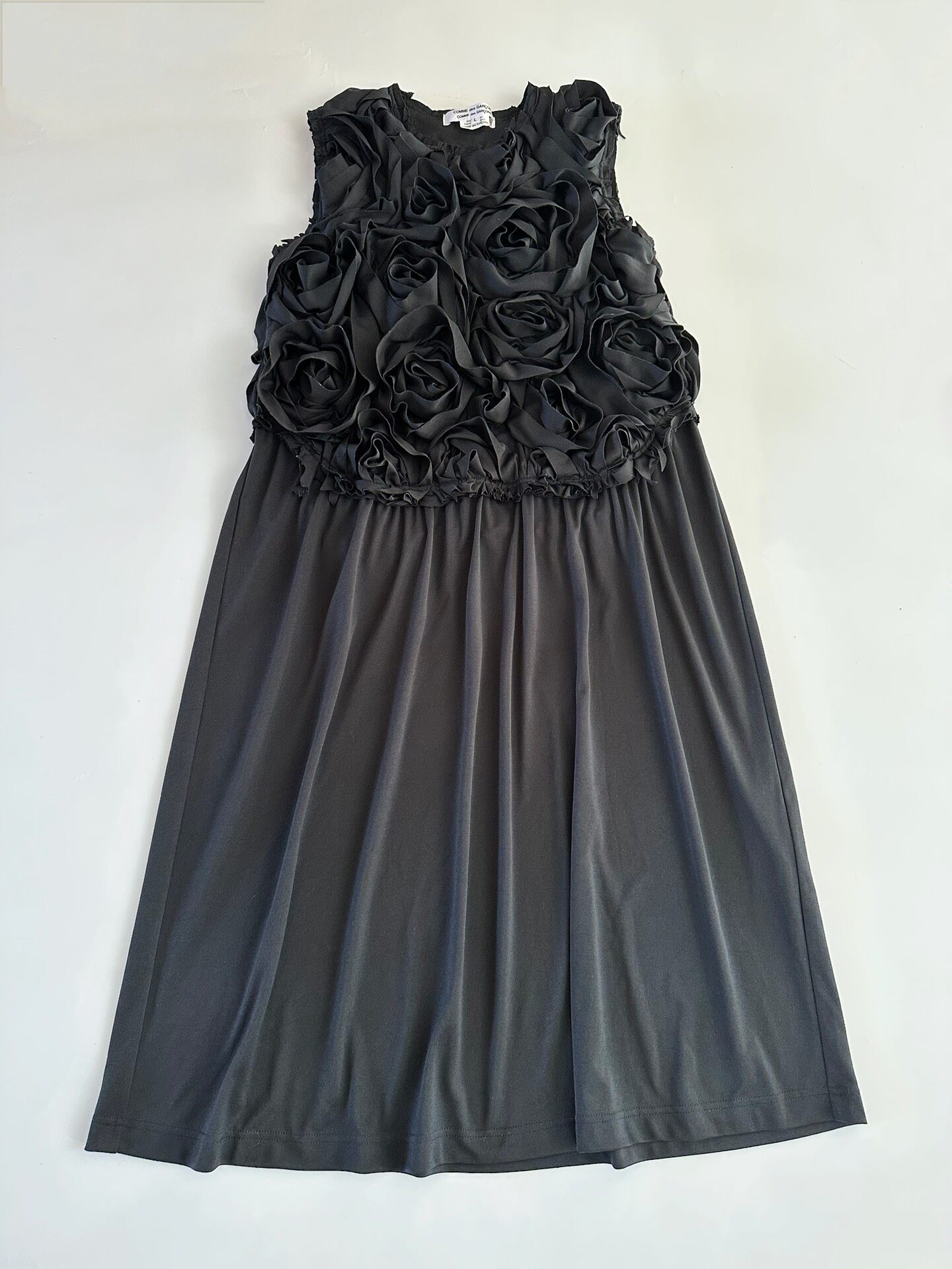 Comme des Garcons 3D Rose Sleeveless Dress