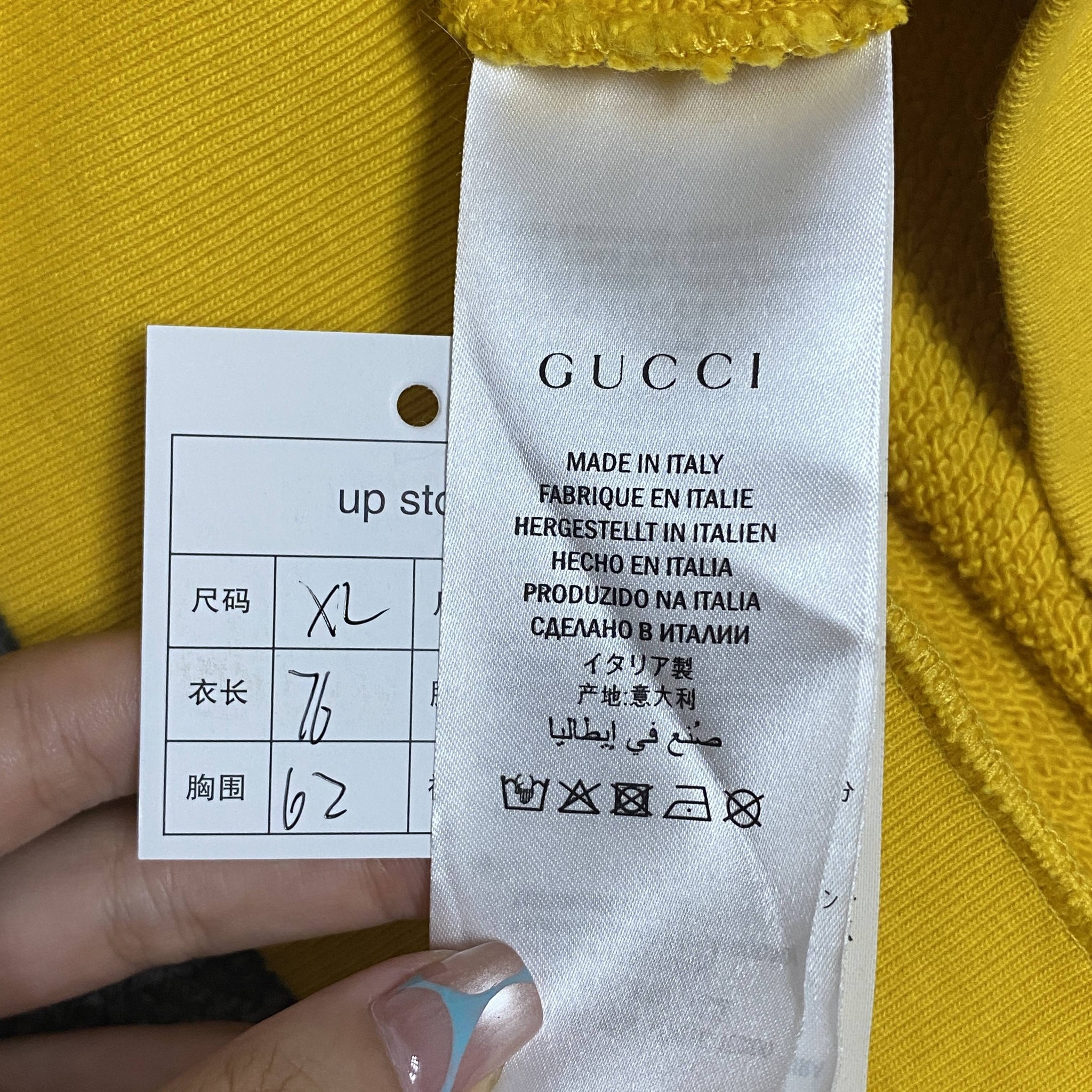 Gucci Logo Graffiti Hoodie — back