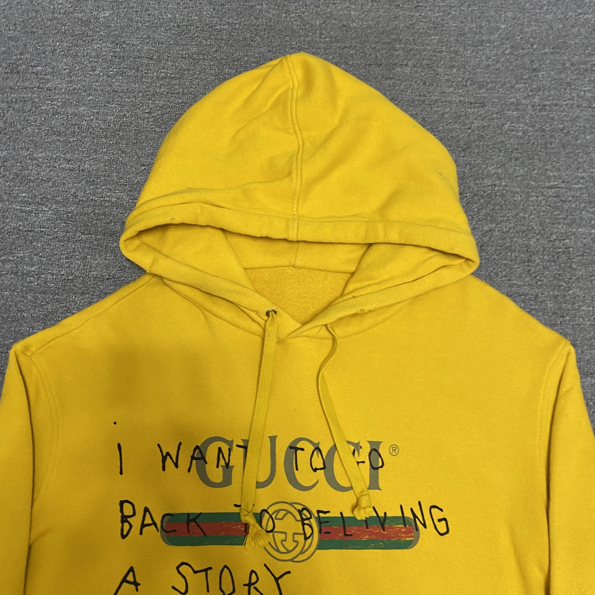 Gucci Logo Graffiti Hoodie — detail