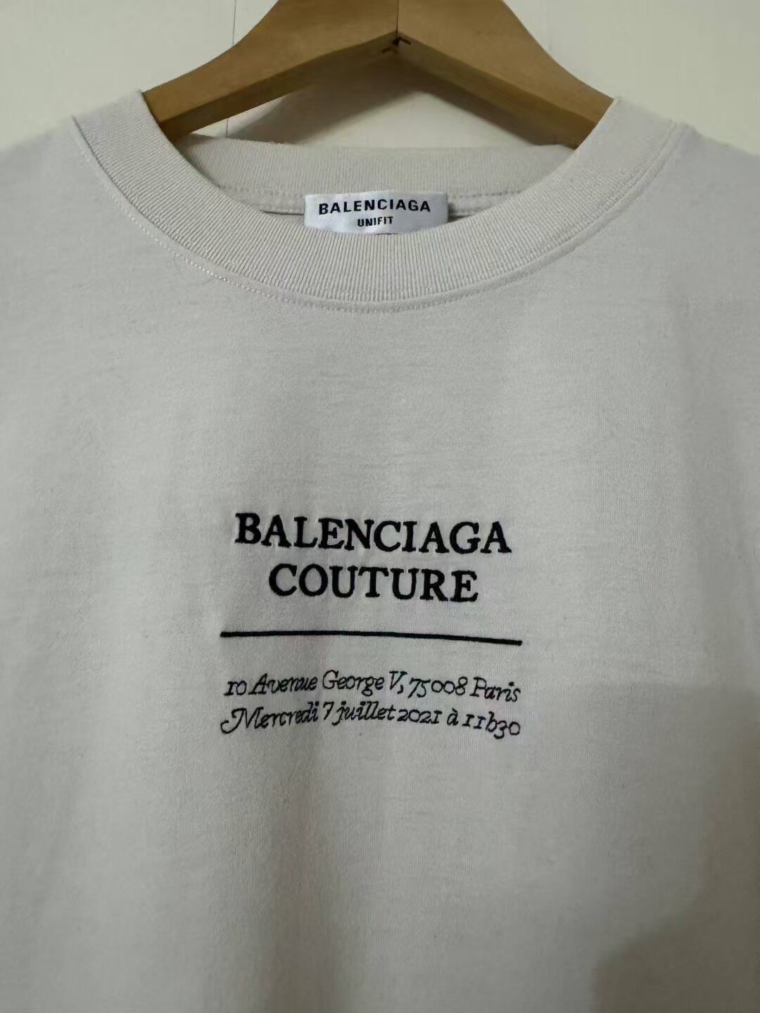 Balenciaga Couture Boxy Short Sleeve Tee — detail