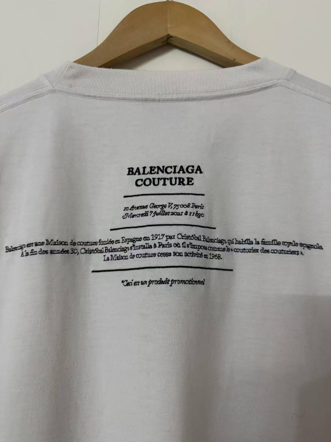Balenciaga Couture Boxy Short Sleeve Tee — back