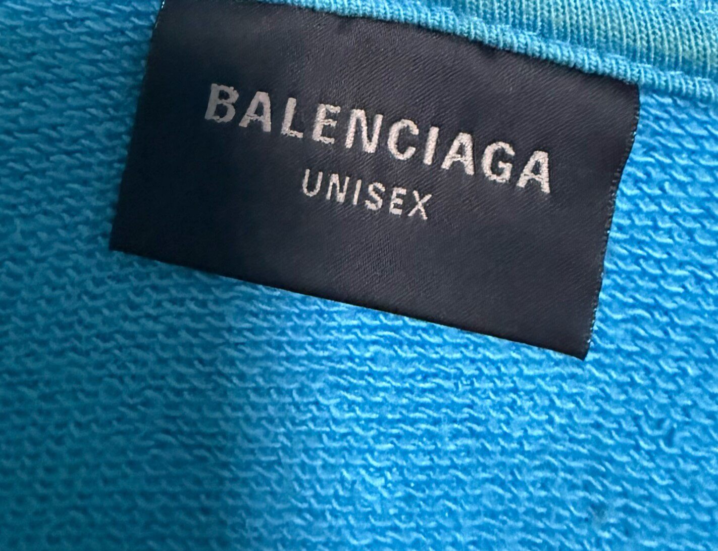 Balenciaga 23AW Blue Man Utd Zip-Up Hoodie — detail