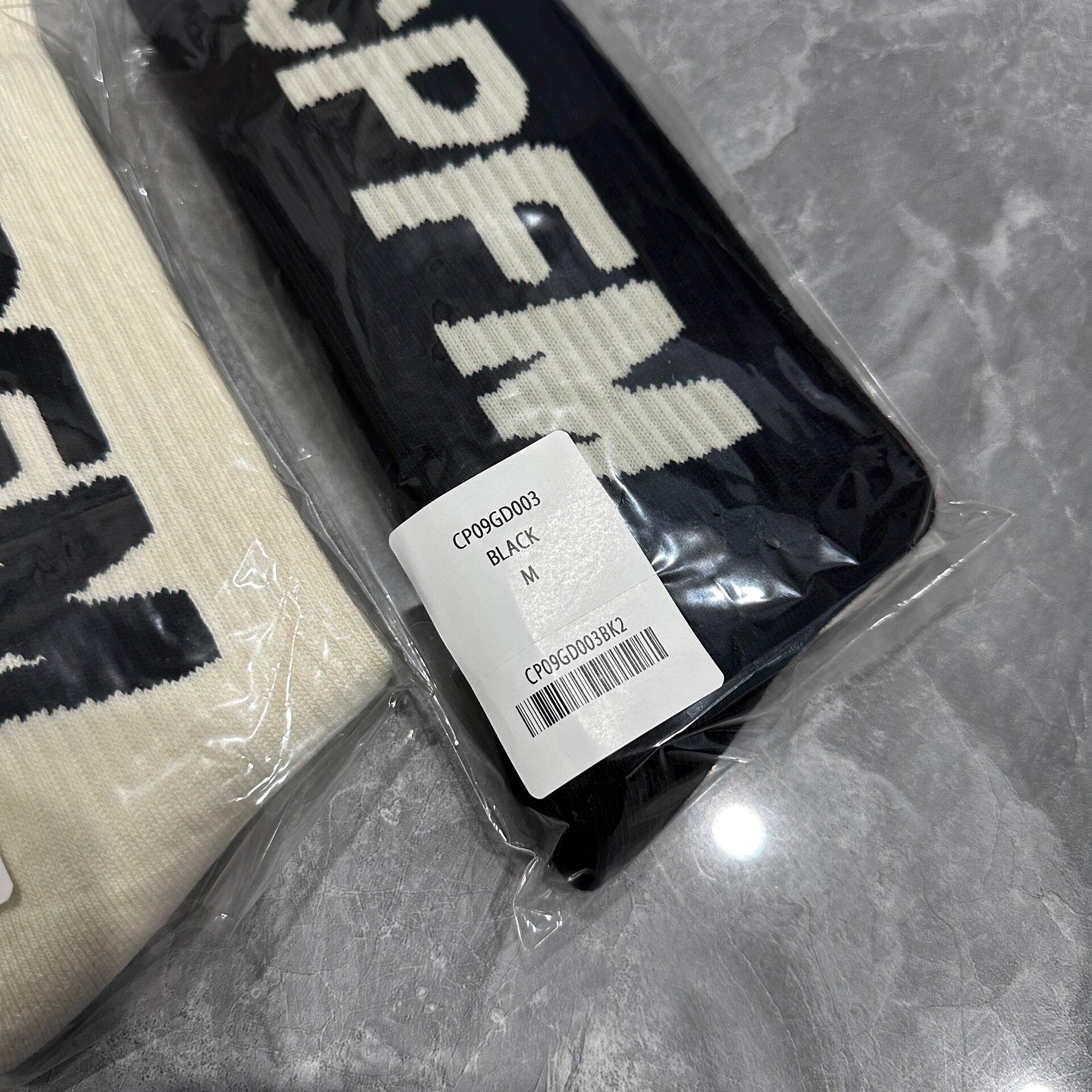 CPFM Mid-calf Purple Socks Size M — front