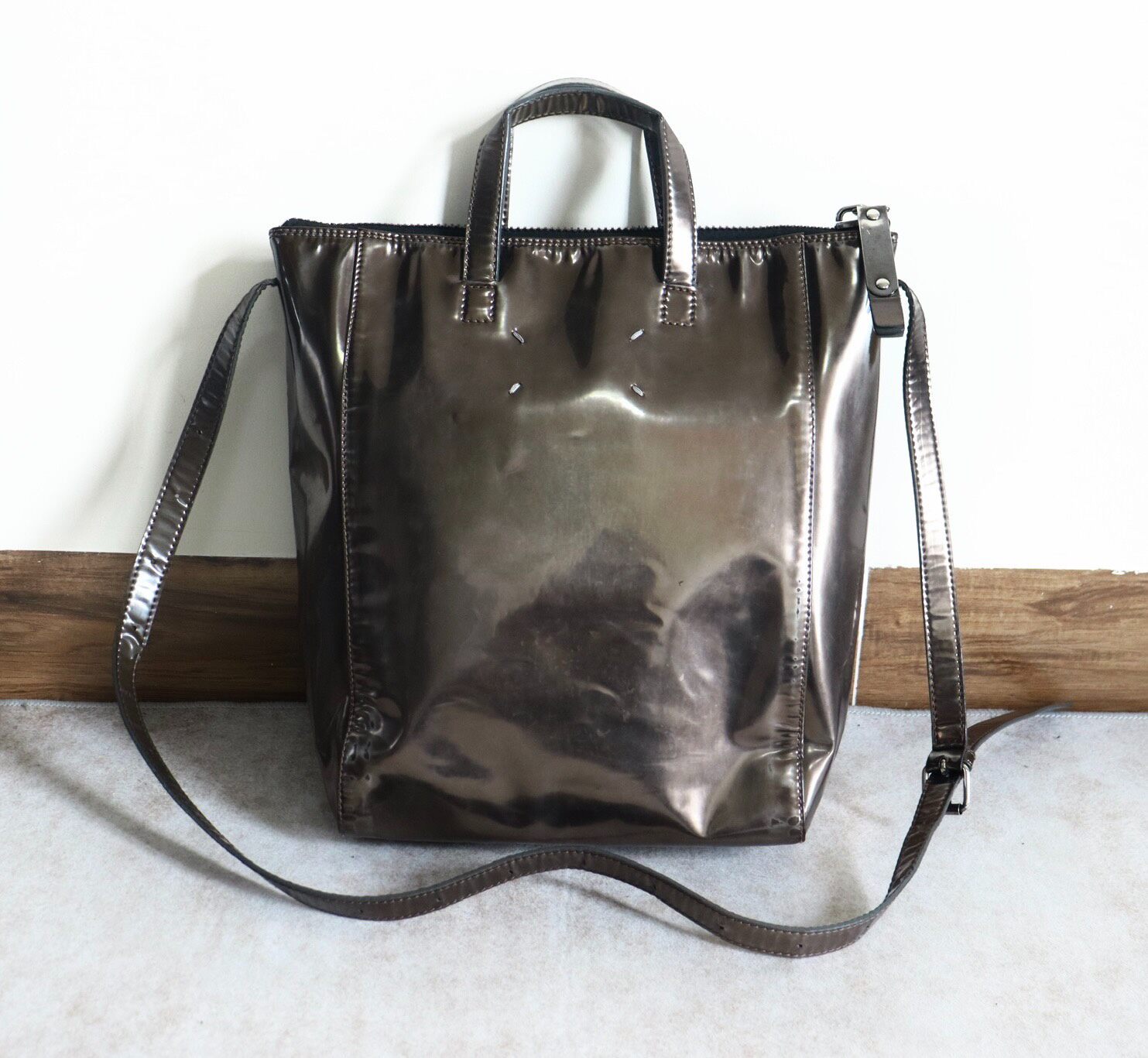 Maison Margiela Metallic Bronze Tote Bag