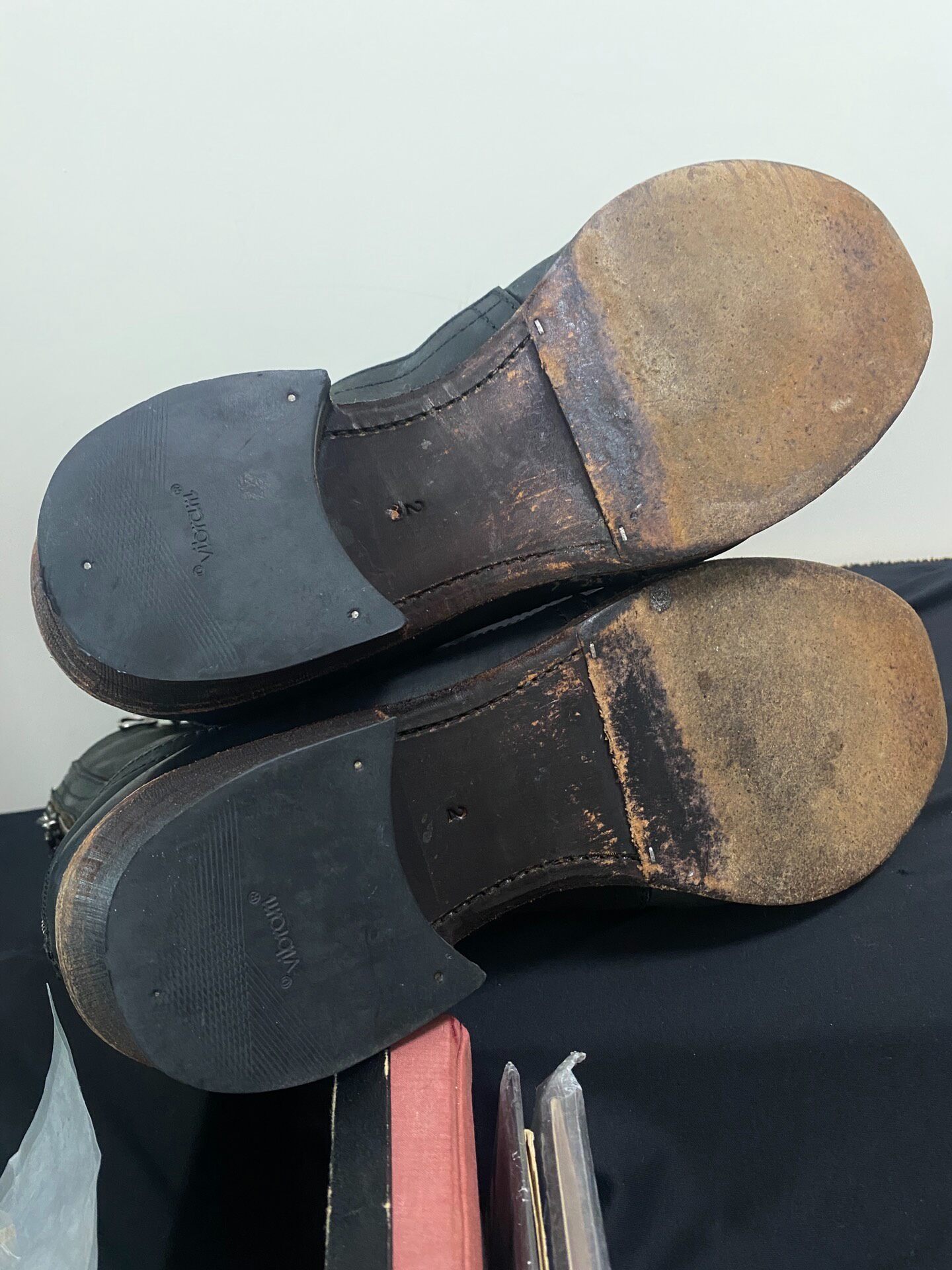 Julius Dark Avant-Garde Leather Boots — back