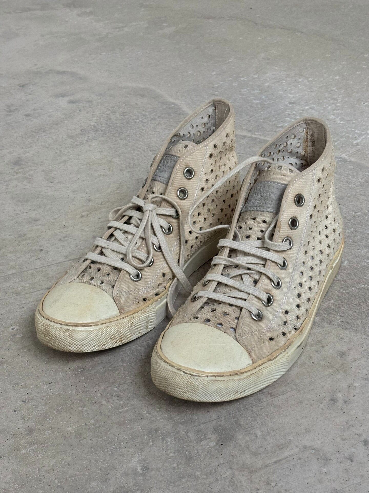 Maison Martin Margiela 00s High-Top Canvas Shoes
