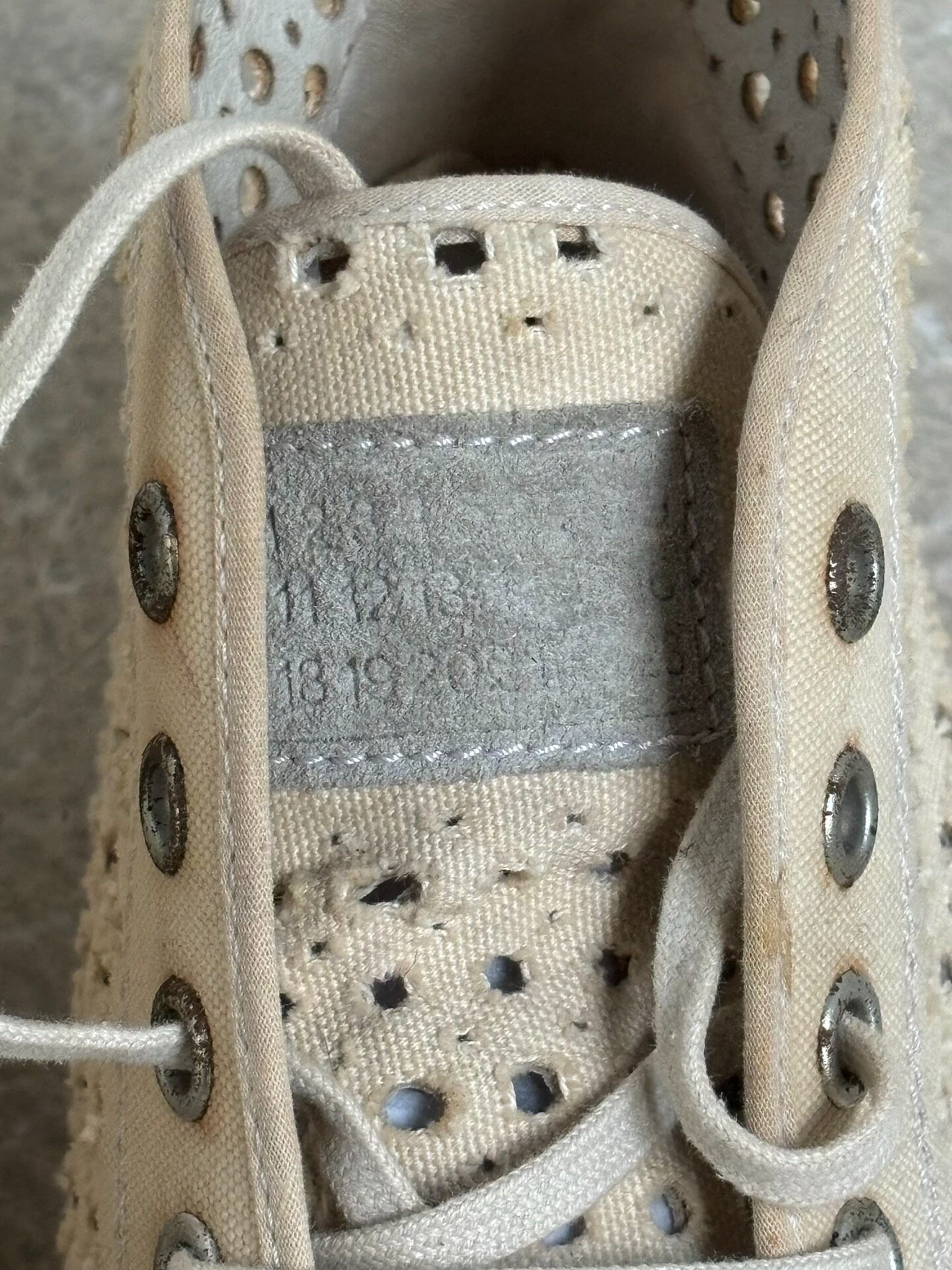 Maison Martin Margiela 00s High-Top Canvas Shoes — back