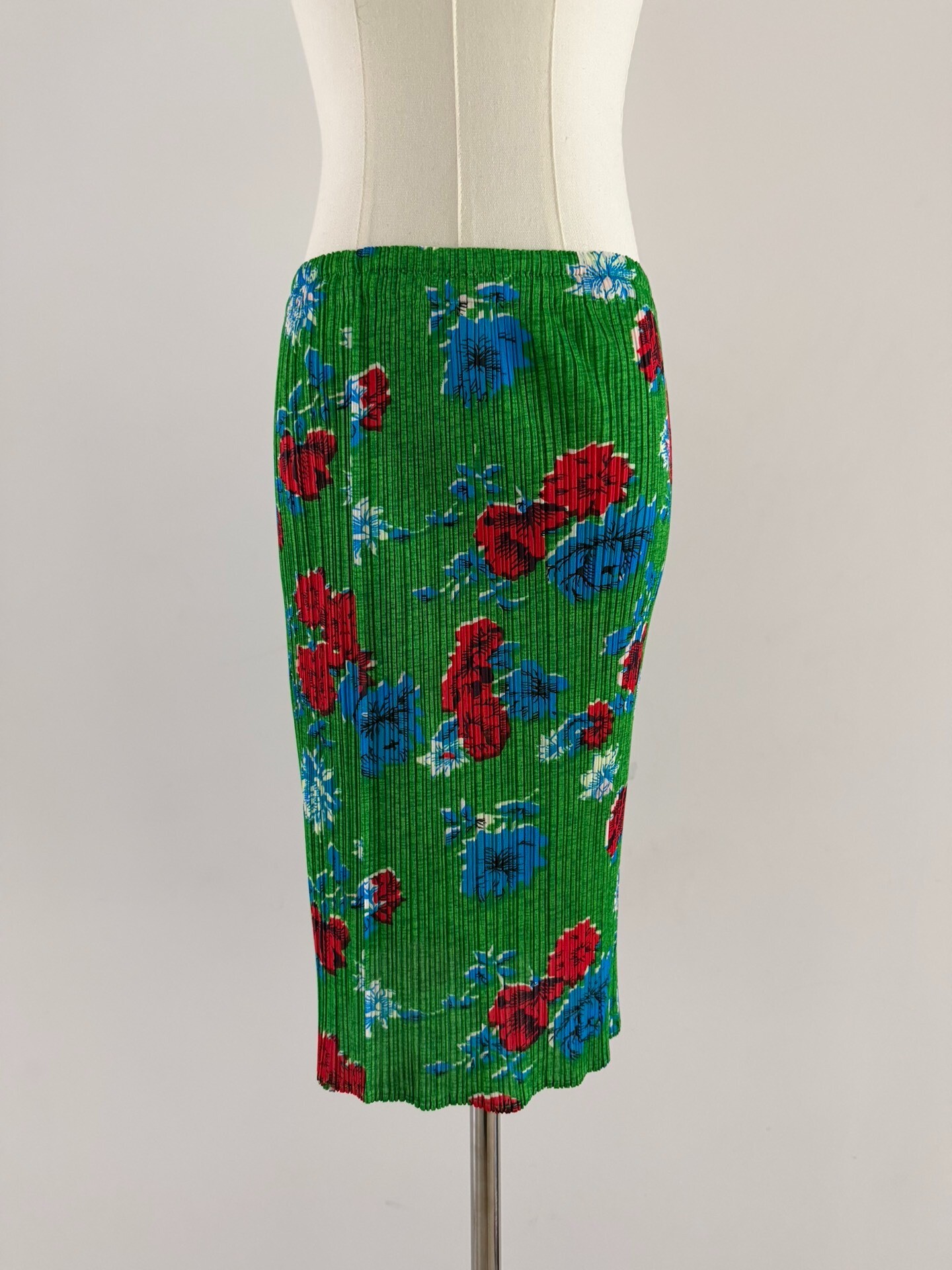 Issey Miyake Pleated Floral Skirt