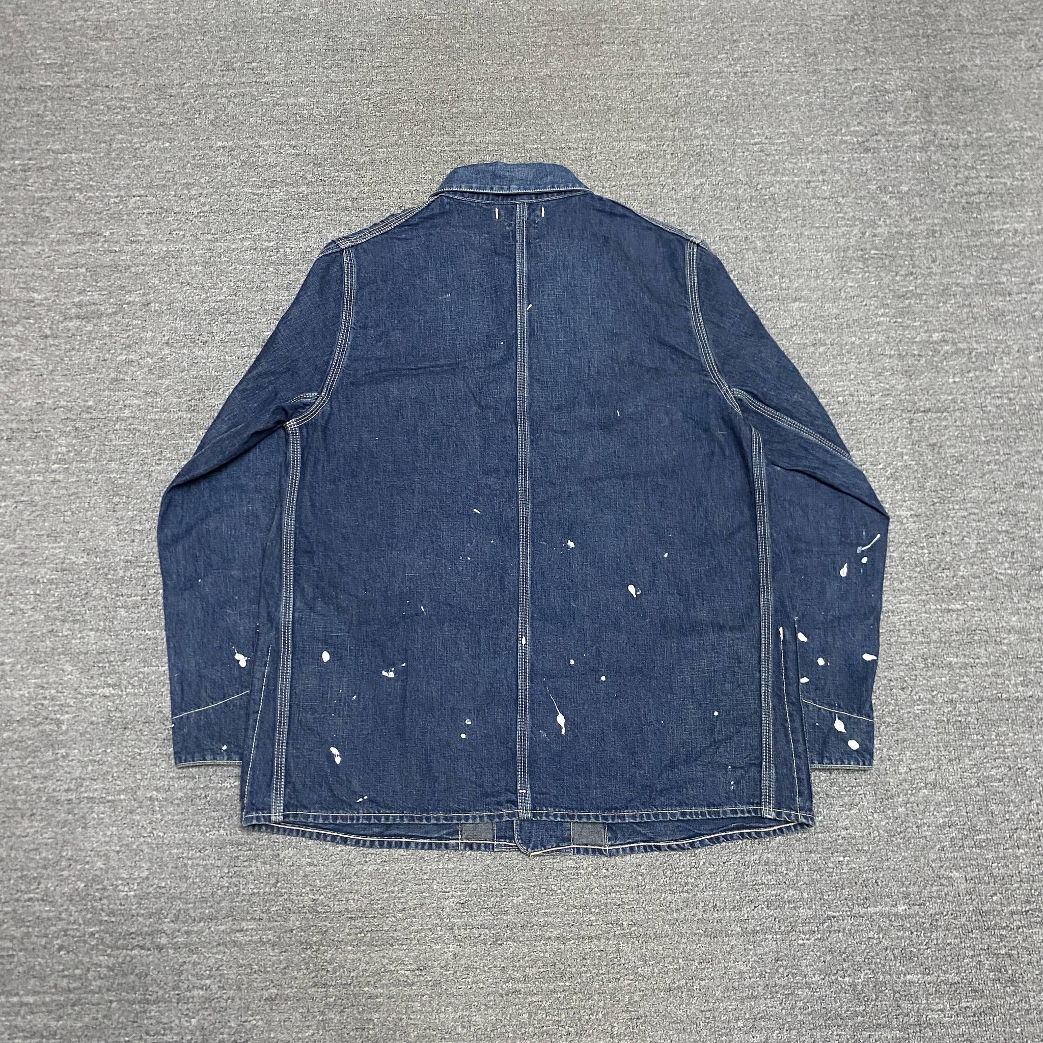 WTAPS 15AW Railway Splatter Denim Jacket — front