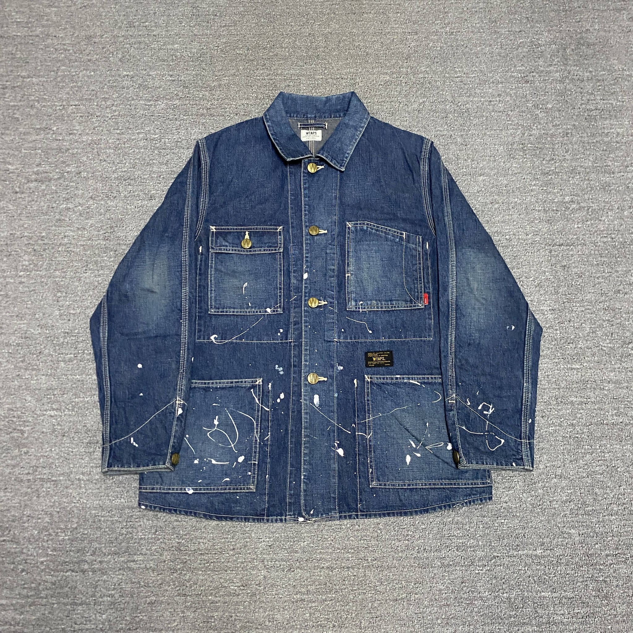 WTAPS 15AW Railway Splatter Denim Jacket