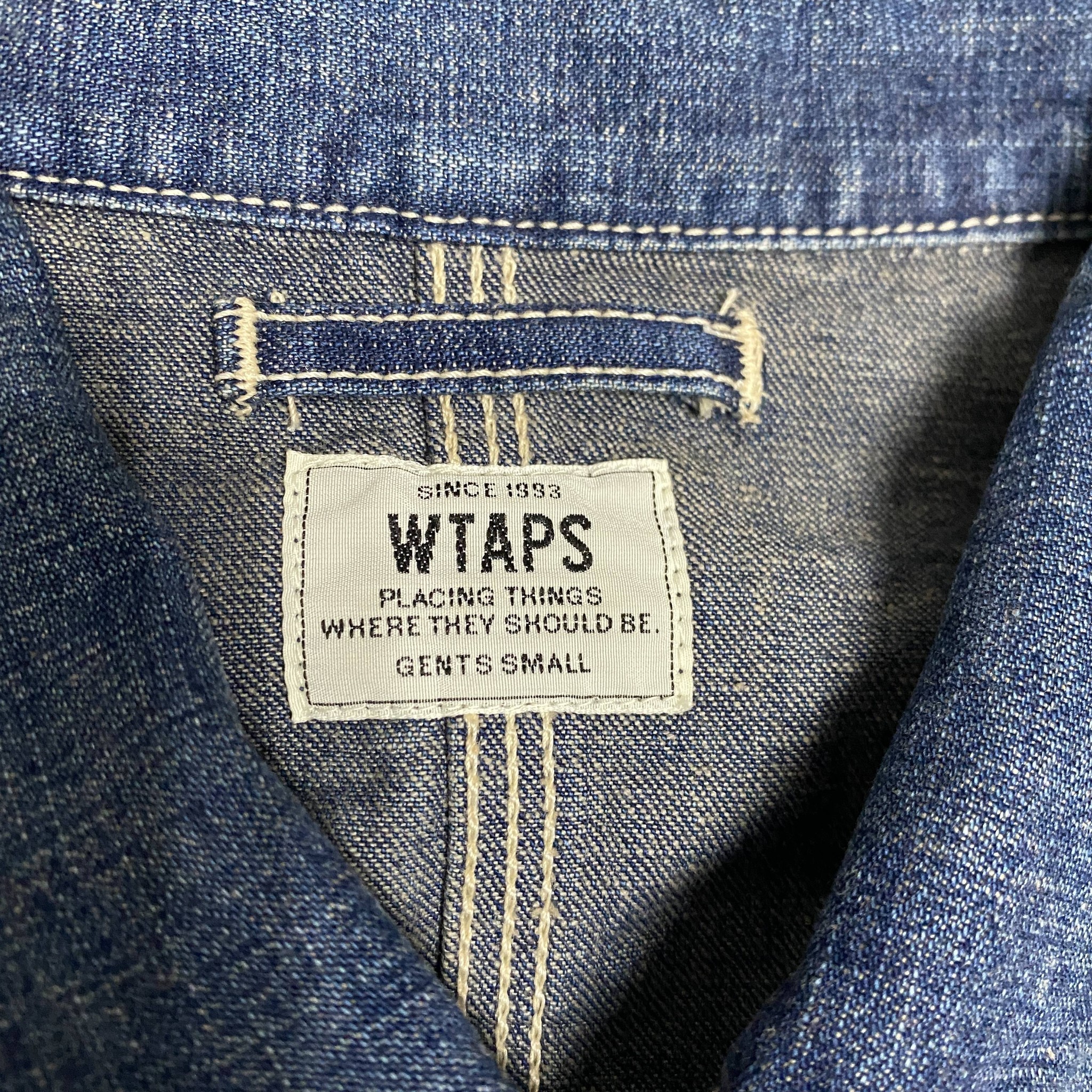 WTAPS 15AW Railway Splatter Denim Jacket — back