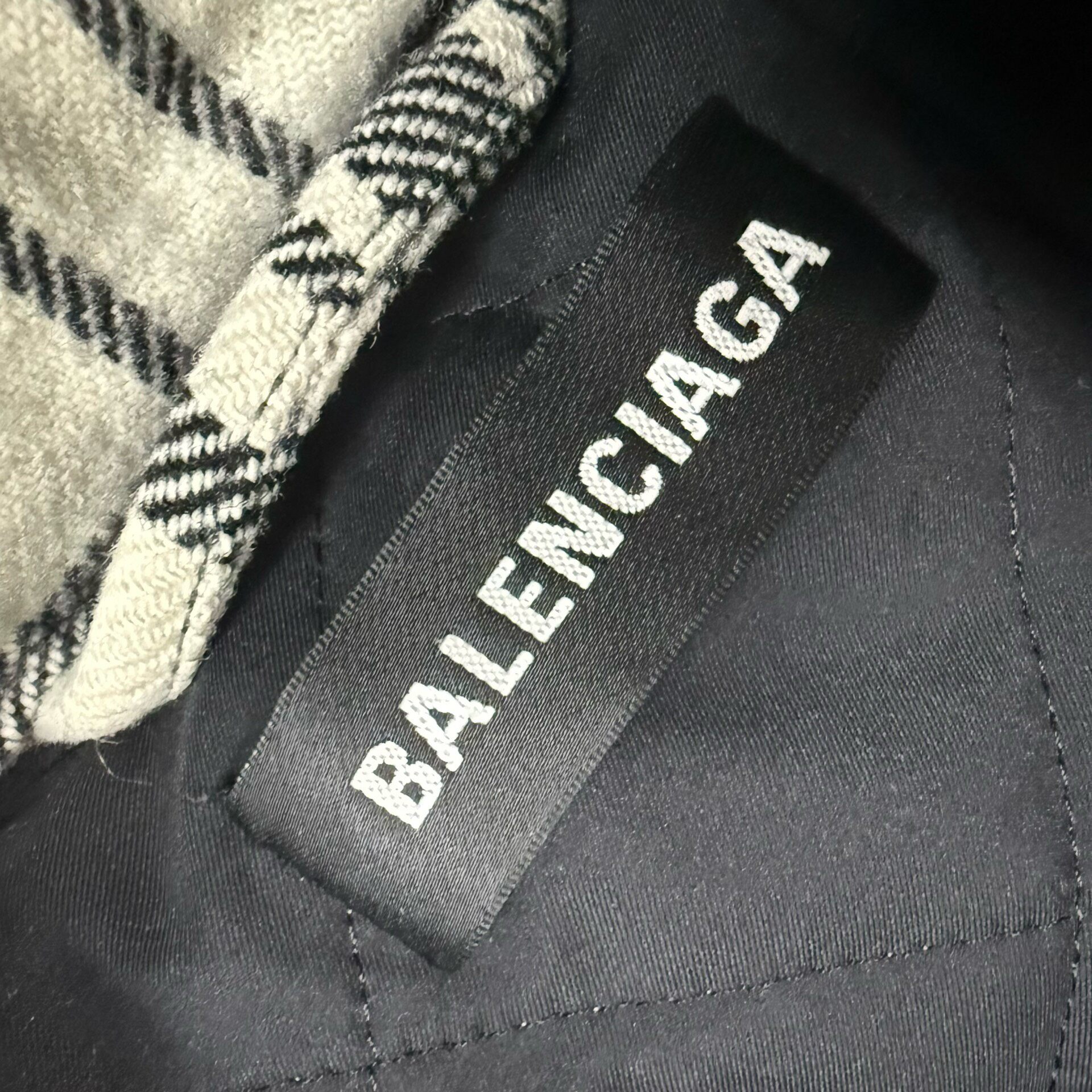 Balenciaga 3-in-1 Denim Puffer Jacket — front