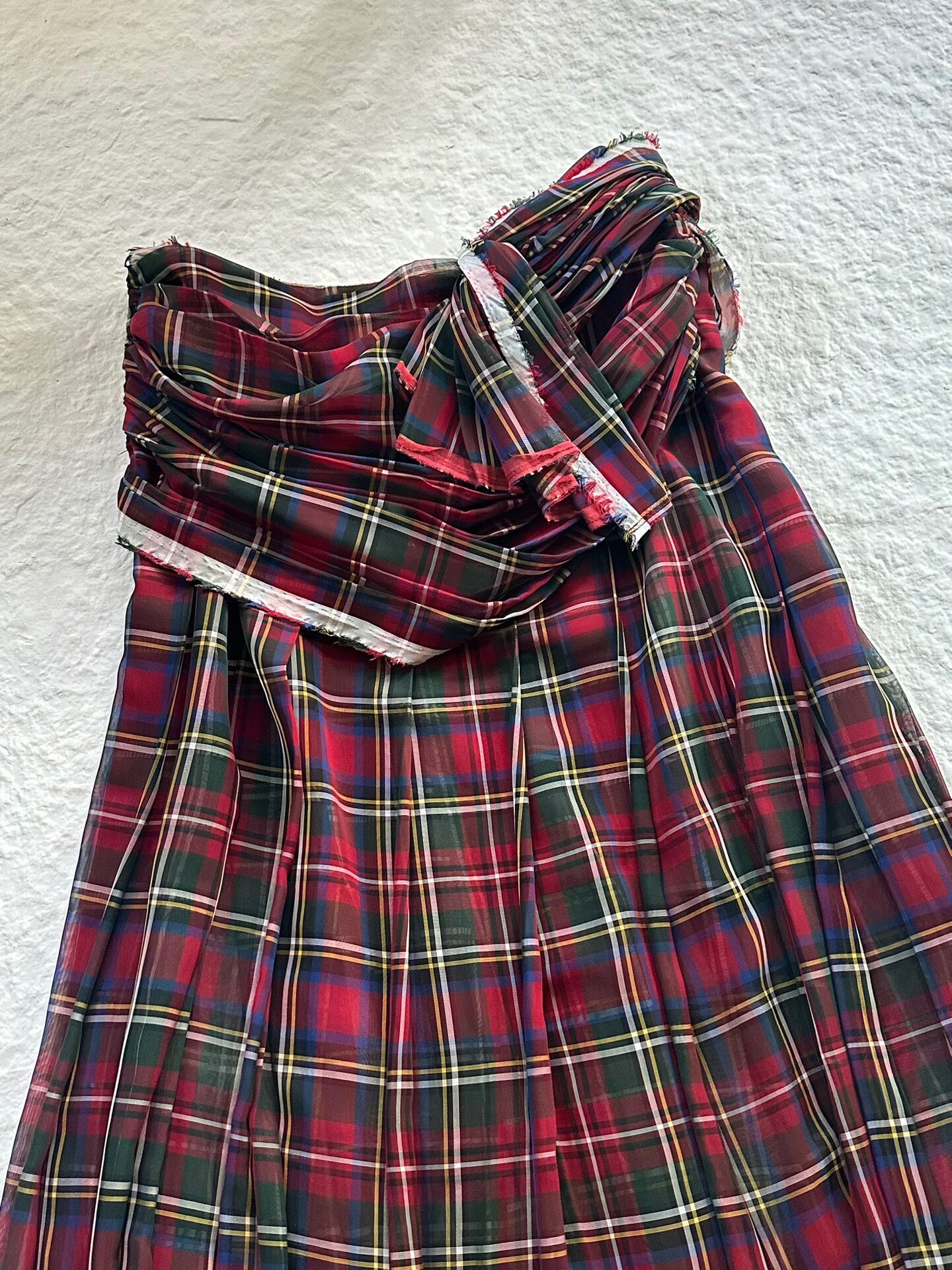 Comme des Garcons 2005 Sheer Pleated Skirt — front