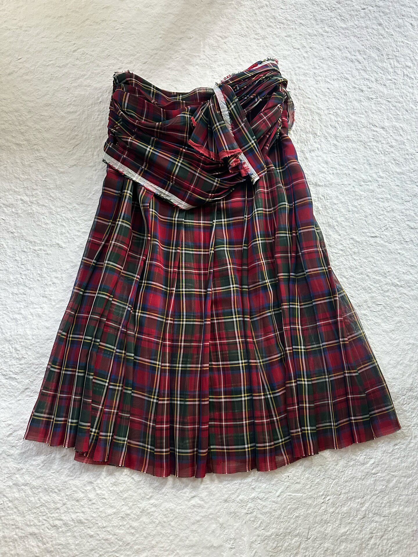 Comme des Garcons 2005 Sheer Pleated Skirt