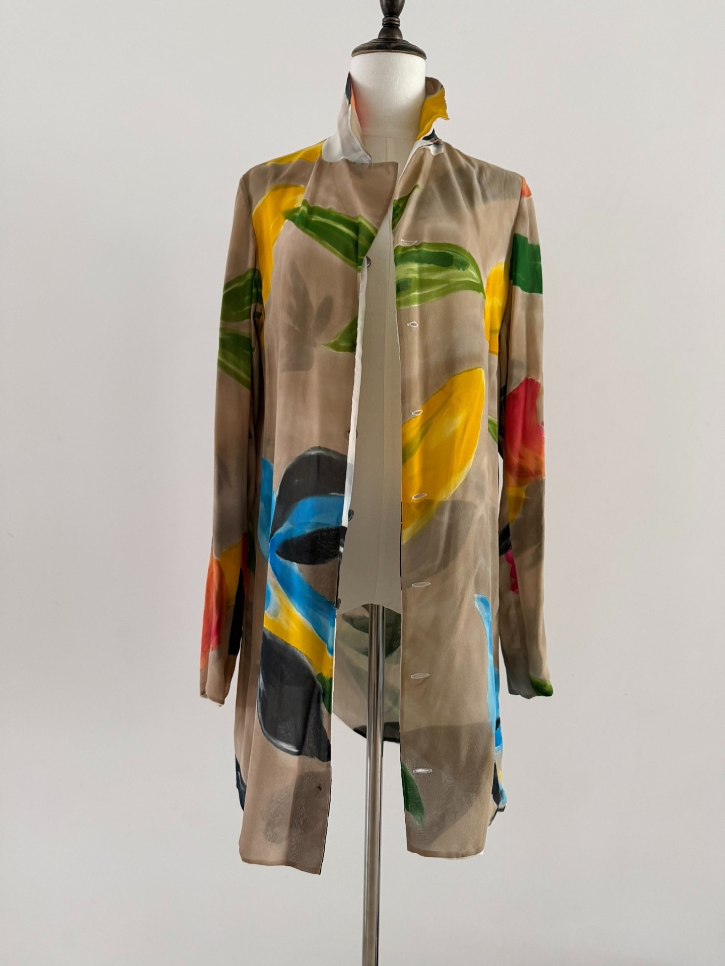 Issey Miyake 96SS Silk Double-sided Coat — back