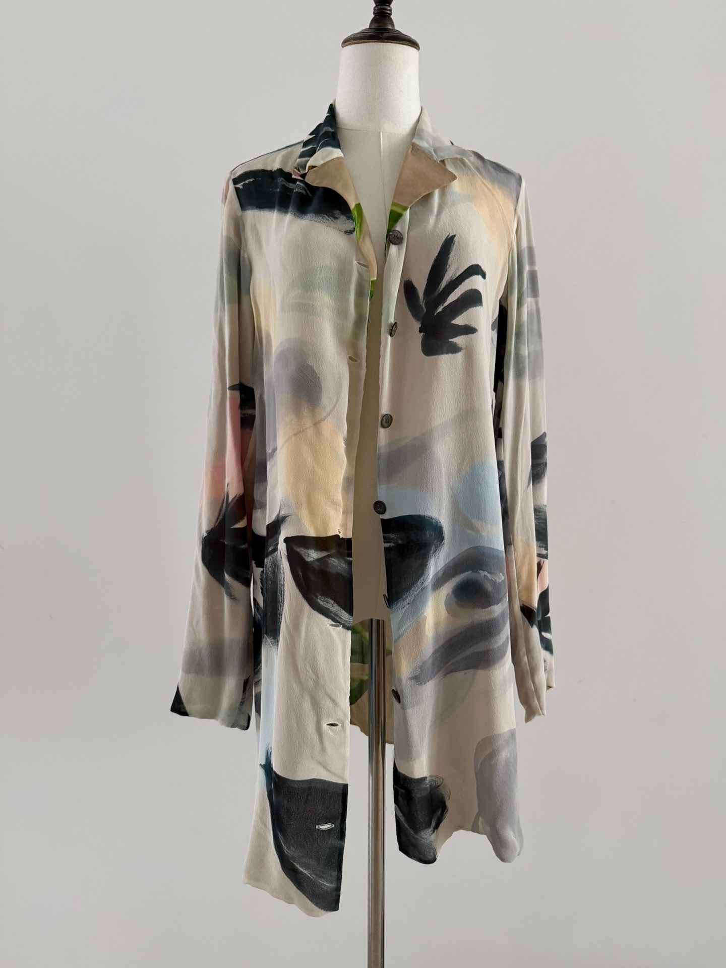 Issey Miyake 96SS Silk Double-sided Coat