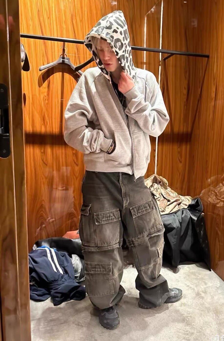 Balenciaga 24ss Cargo Denim Jeans — label