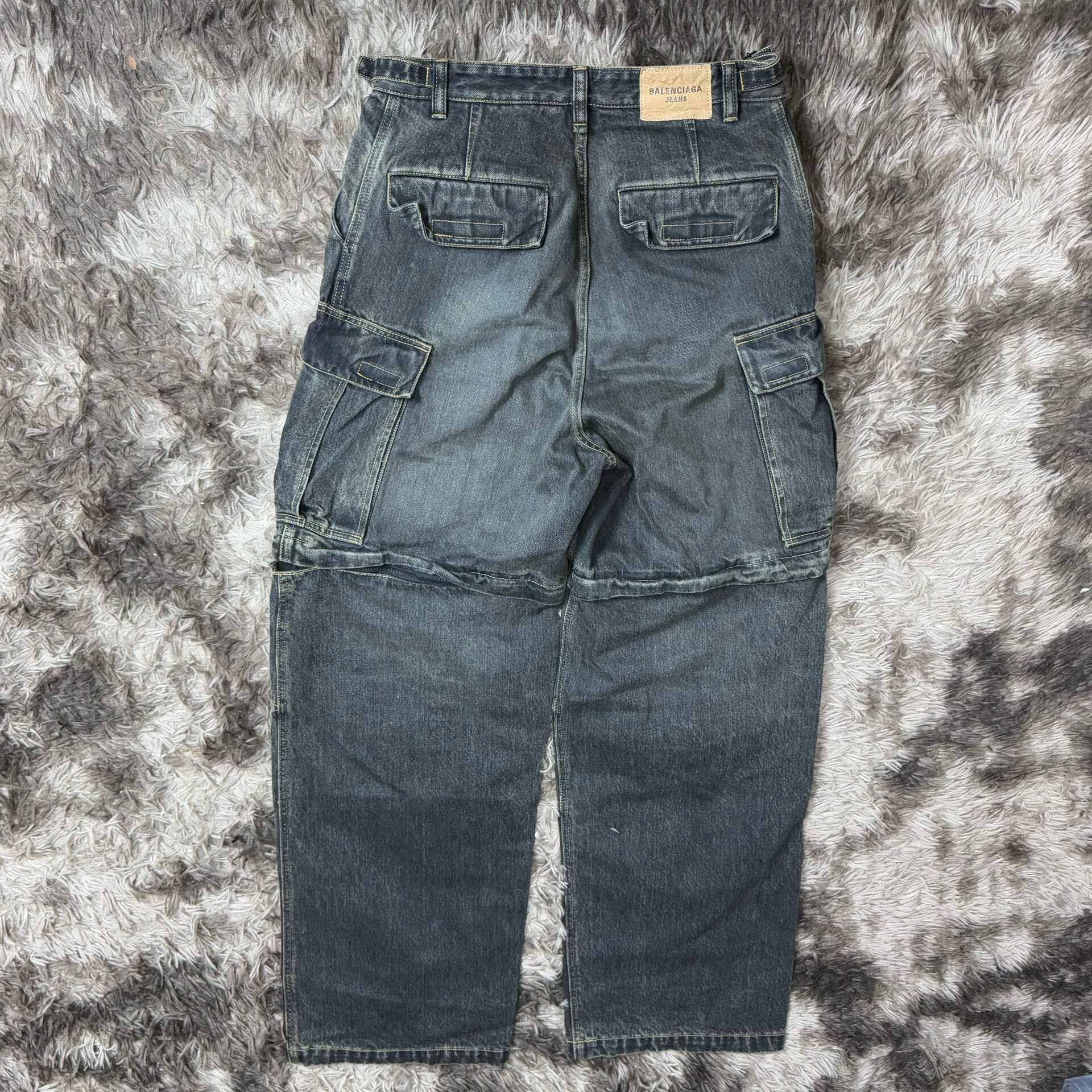 Balenciaga 24ss Cargo Denim Jeans — detail