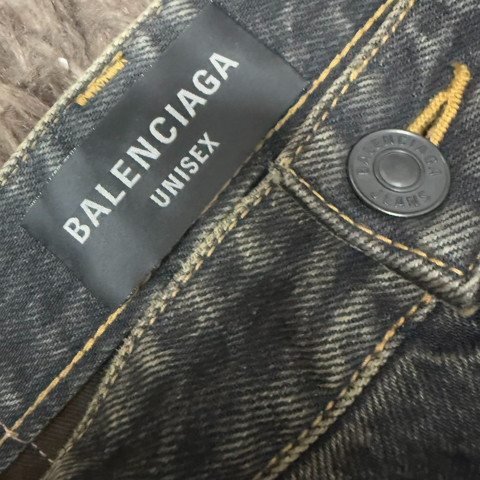 Balenciaga 24ss Cargo Denim Jeans — front