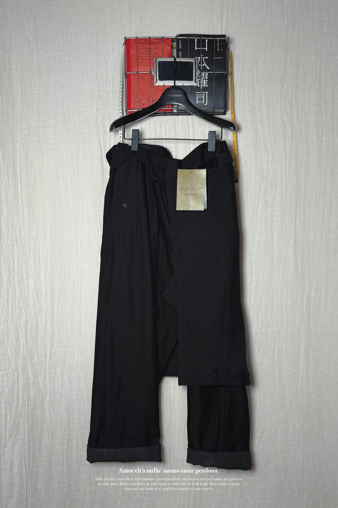 Yohji Yamamoto 23SS Detachable Pants — front