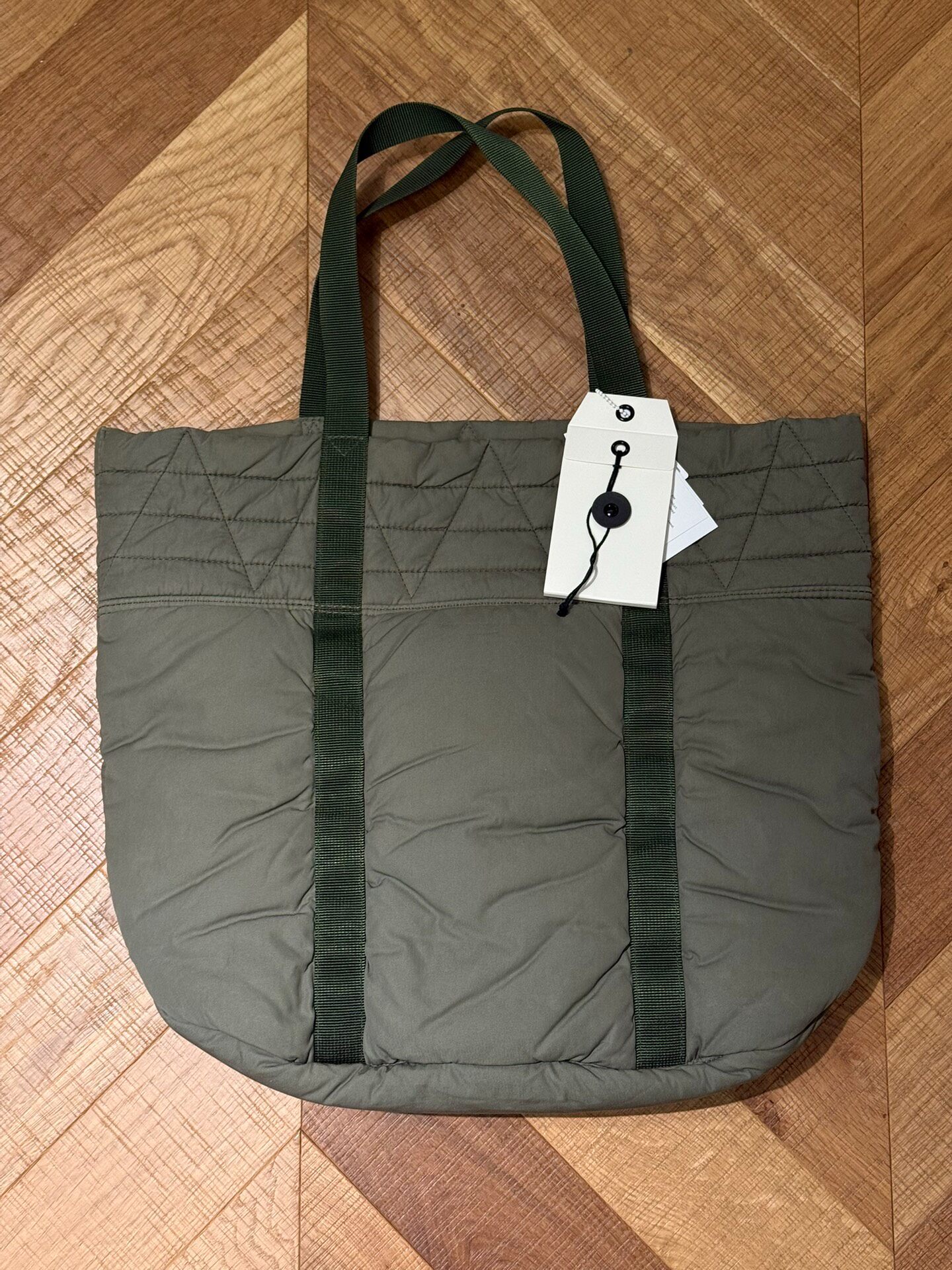 VISVIM 20AW Olive N.A.P Tote M — front