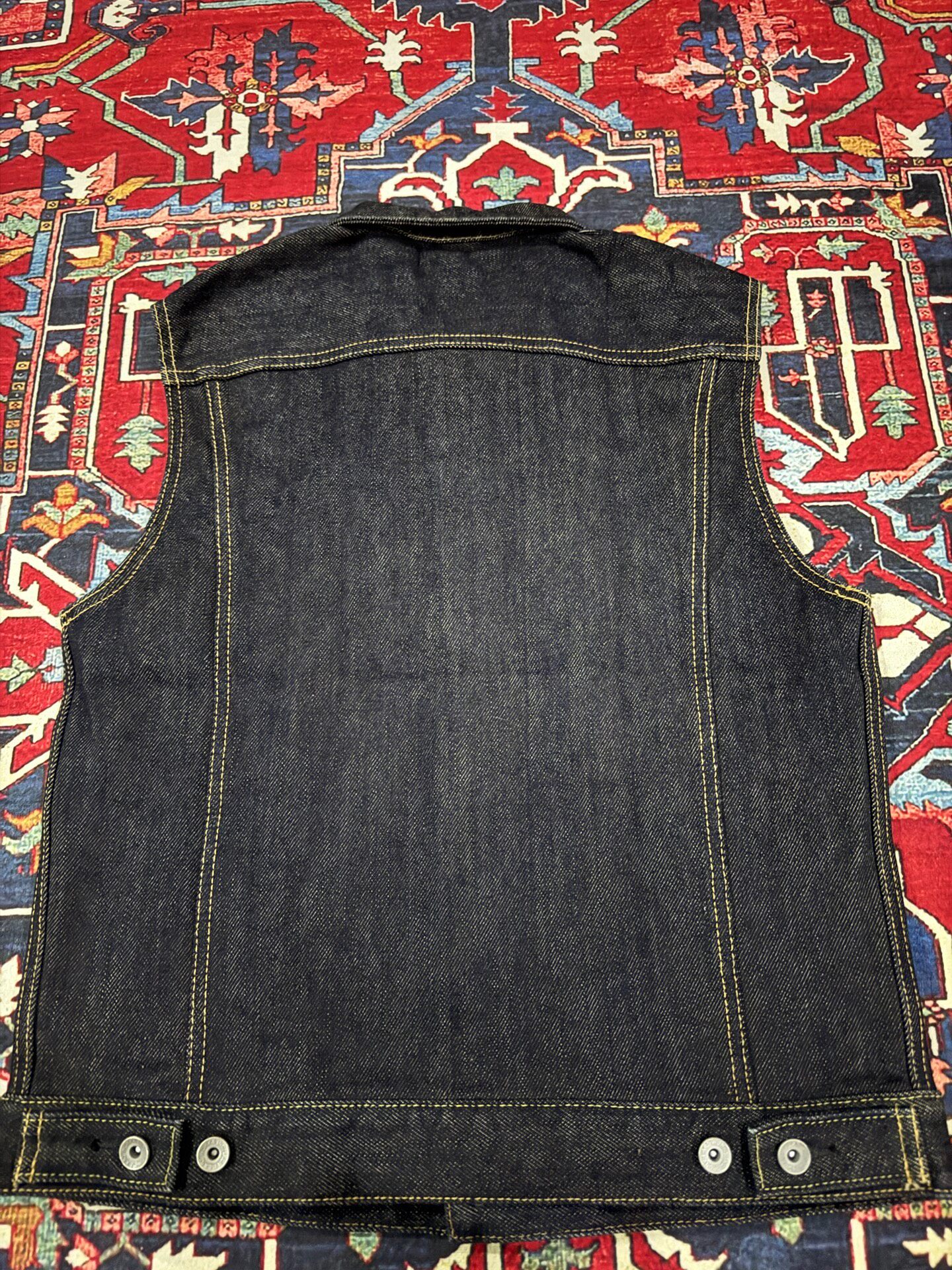 Iron Heart 526sv21oz Denim Vest — front