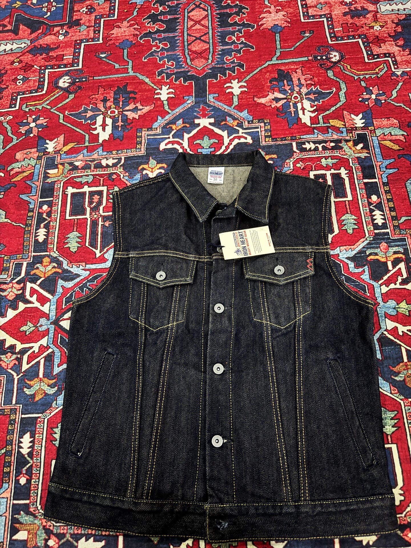 Iron Heart 526sv21oz Denim Vest