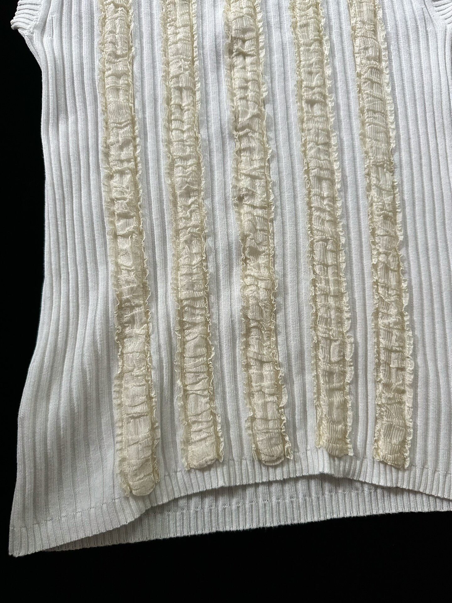 Jean Paul Gaultier Vintage Lace Knit Top — back