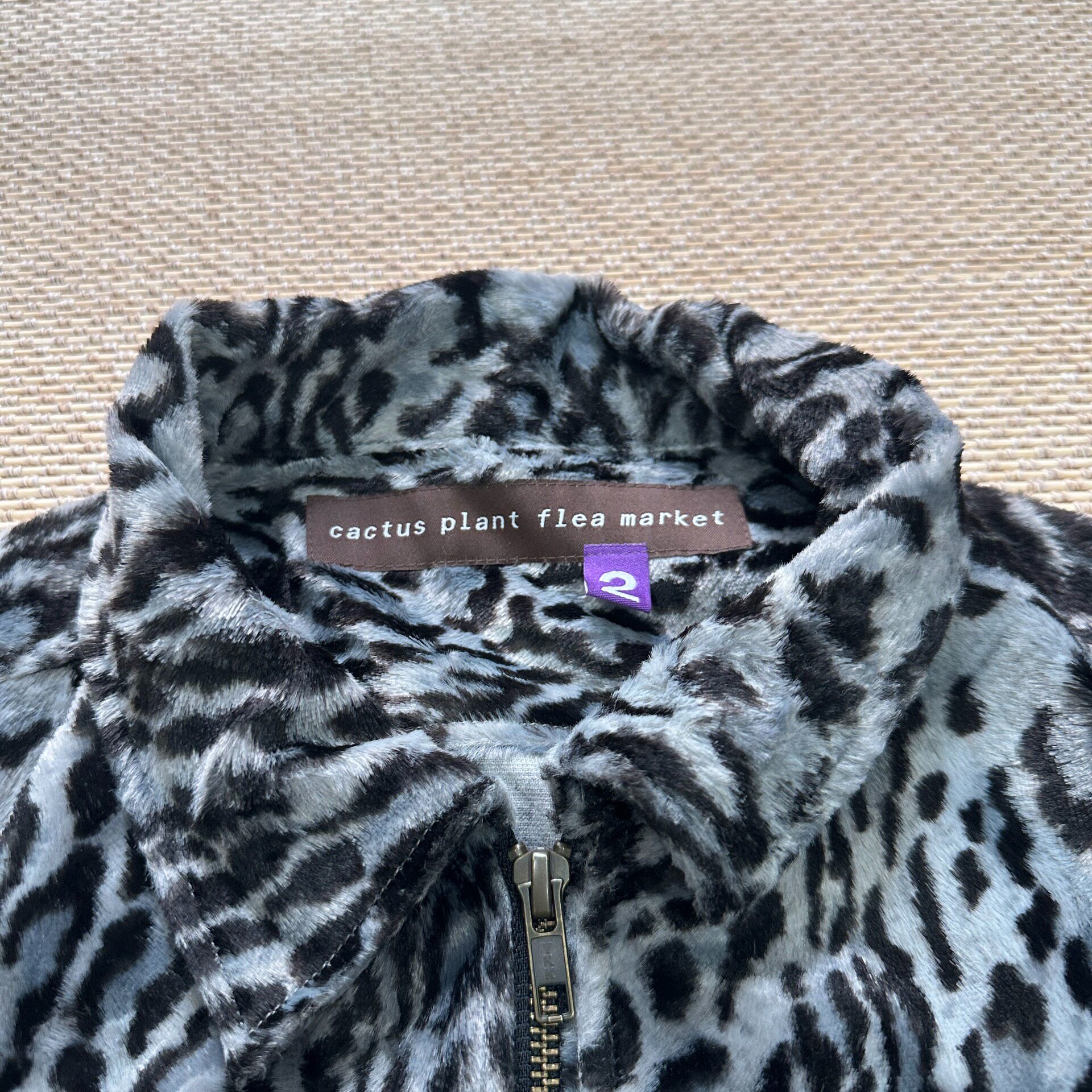 CPFM Leopard Smile Zip Jacket — back