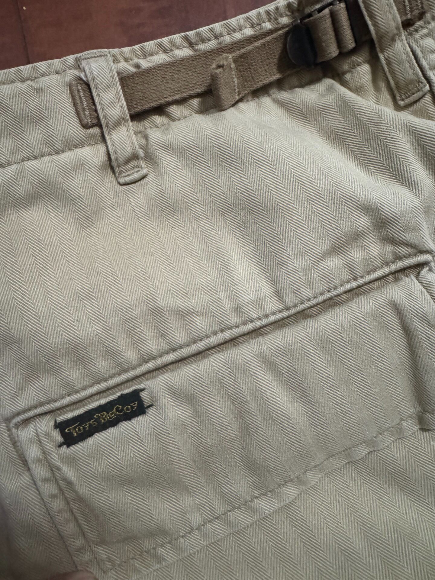 Toys McCoy Khaki Cargo Military Shorts — front