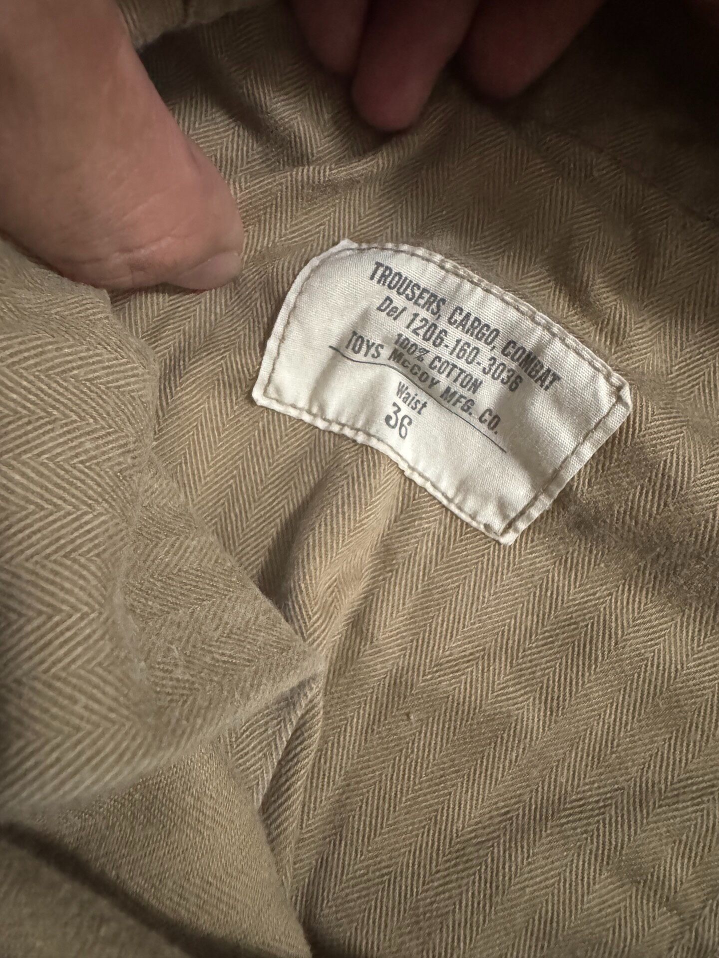 Toys McCoy Khaki Cargo Military Shorts — back