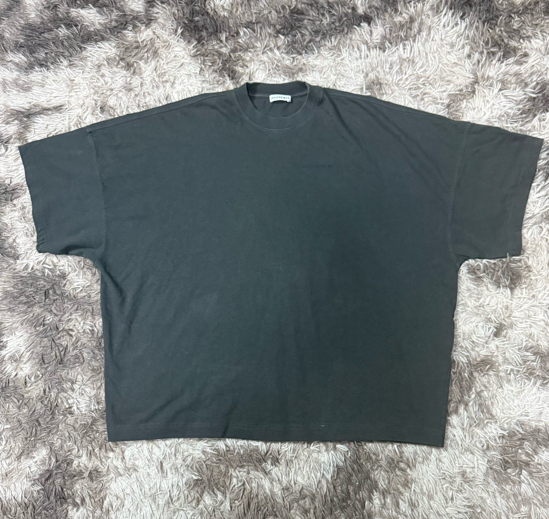 Balenciaga Embroidered Logo Short Sleeve Tee