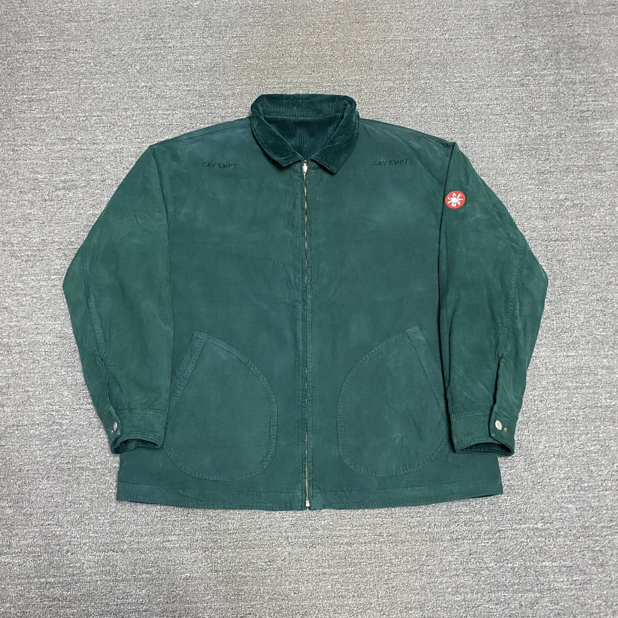 CAVEMPT Reversible Corduroy Jacket — label