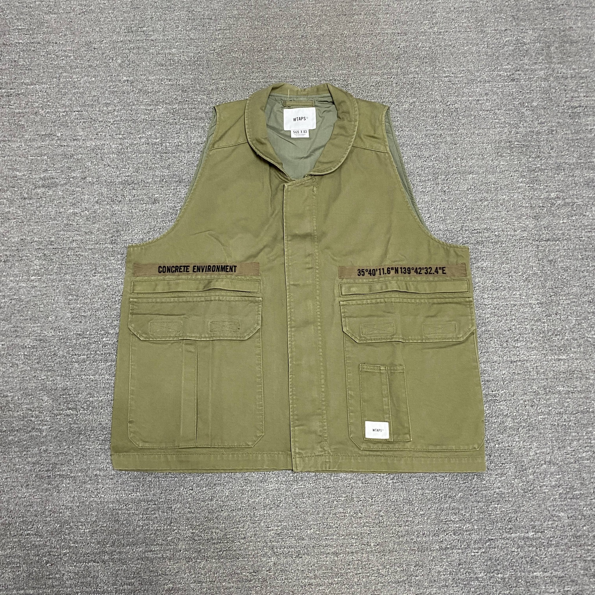 WTAPS 21SS Olive Workwear Vest