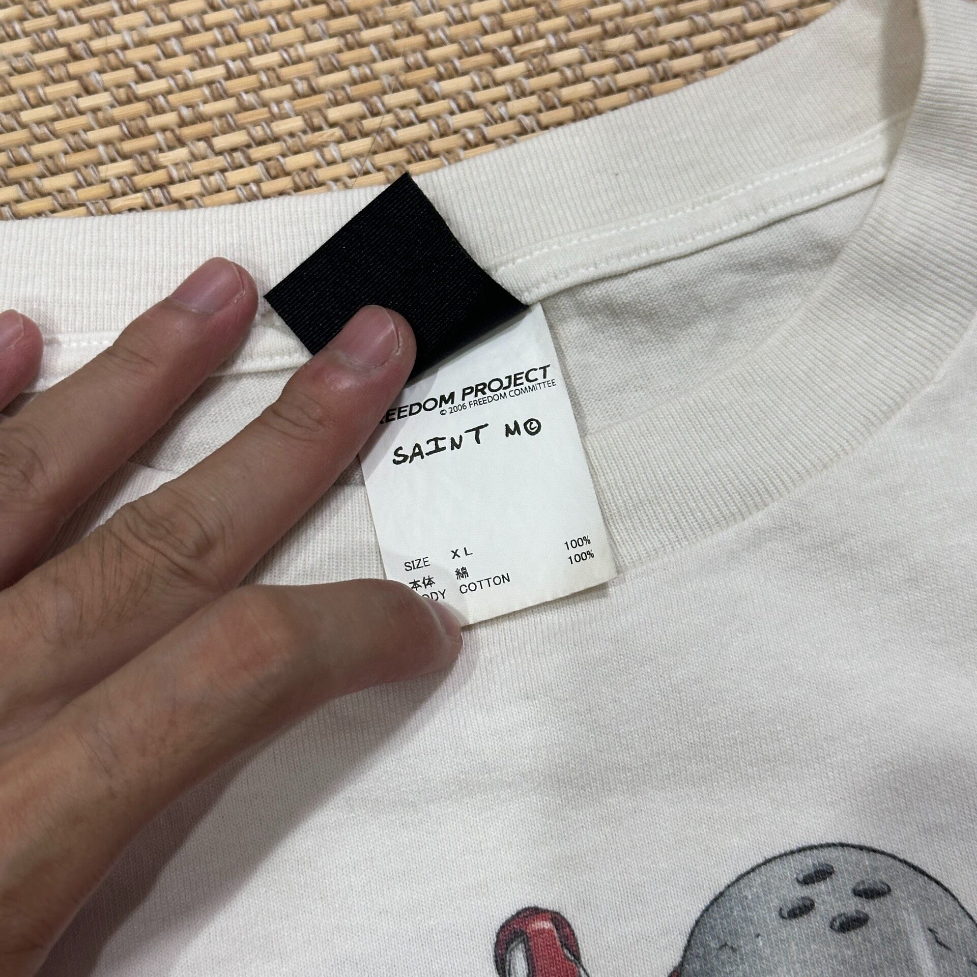 Saint Michael Freedom White Short Sleeve Tee — back