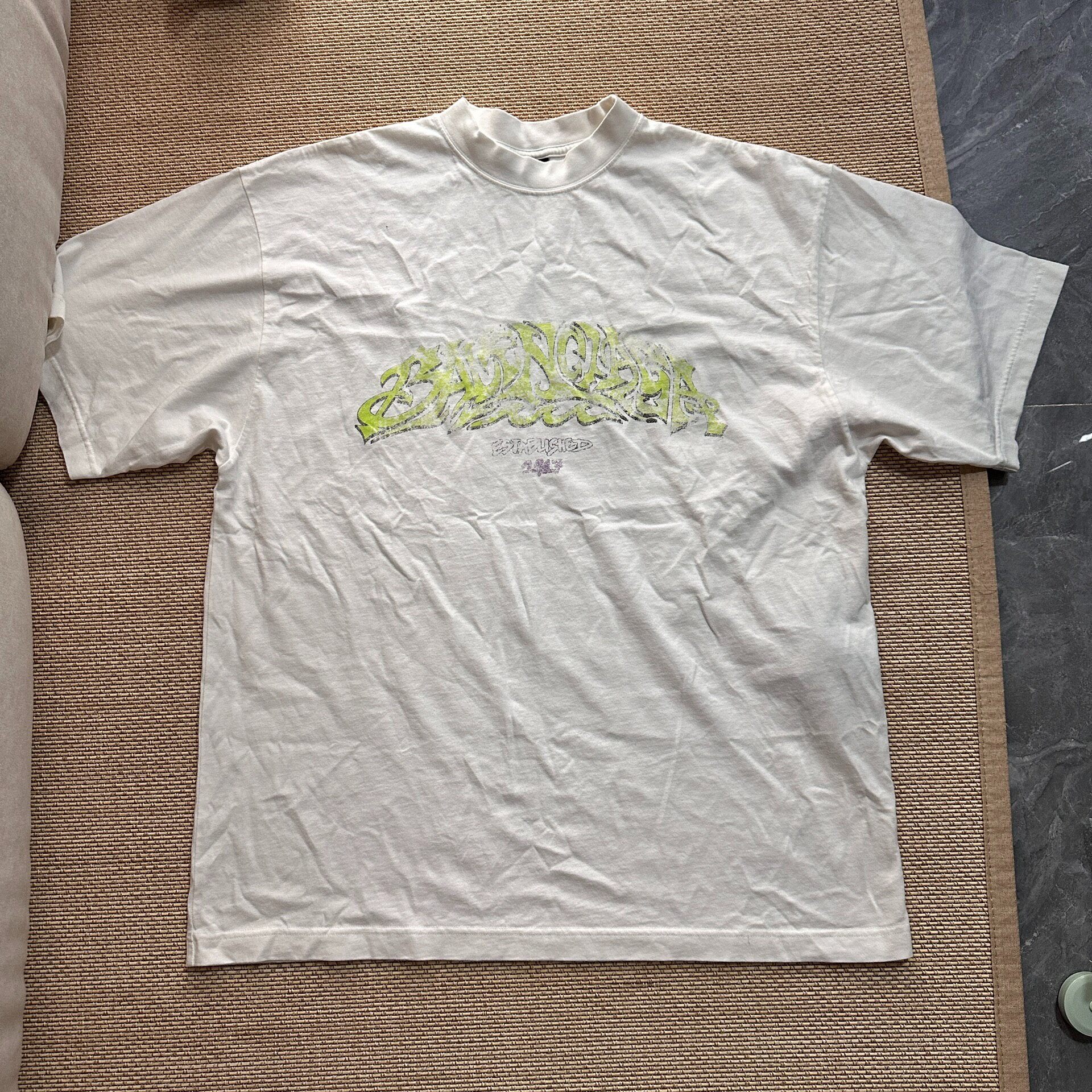 Balenciaga Paris Graffiti White Tee