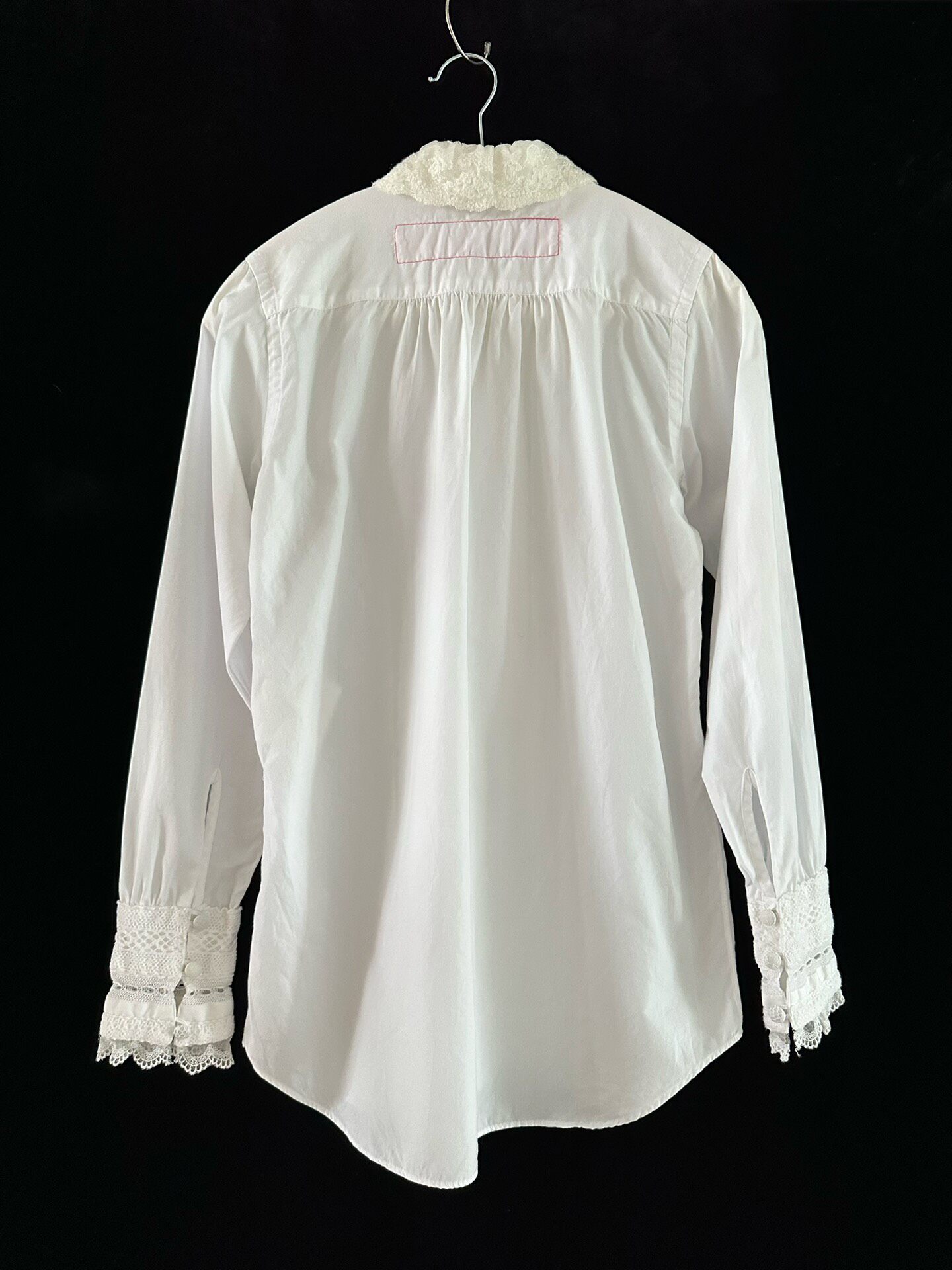 Junya Watanabe Lace Long-Sleeve Shirt — back