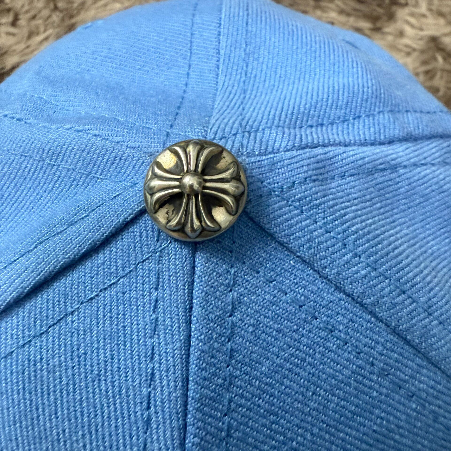Chrome Hearts 24 Heart Embroidery Cap — front